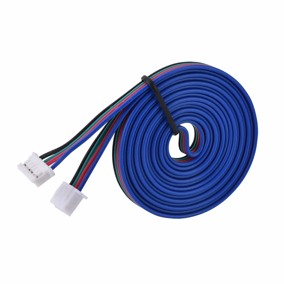 Terminali del Motore, HX2.54 4pin 6pin Cavi a Doppio Terminale Bianco, XH2.54 Connettore a 4 Pin per Estensione del Motore Stepper Stampante 3D (1500 mm)