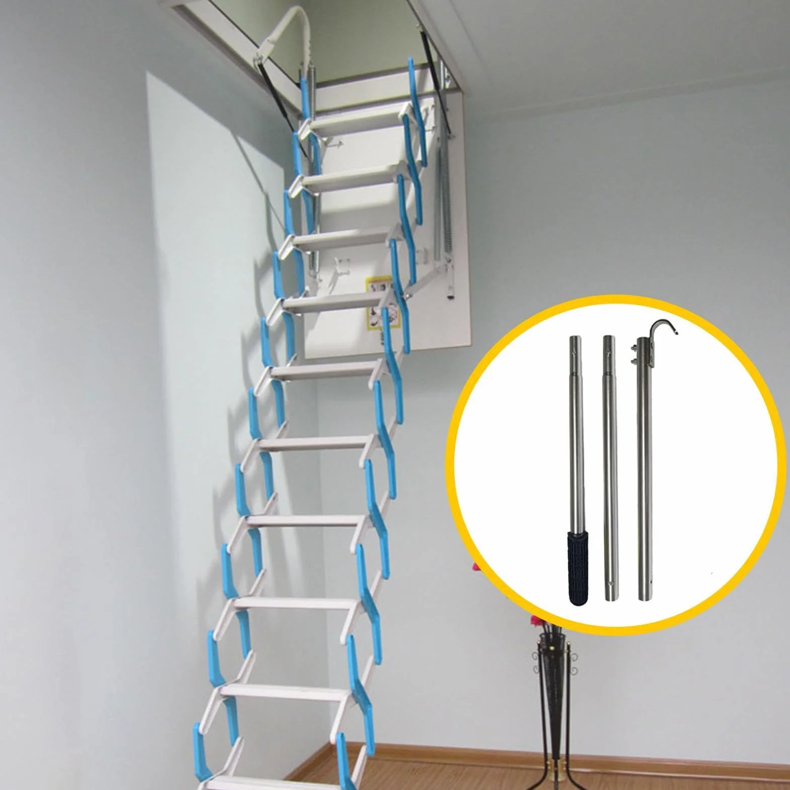 Gancio per tirare la soffitta 40 pollici Acciaio inossidabile Design modulare
