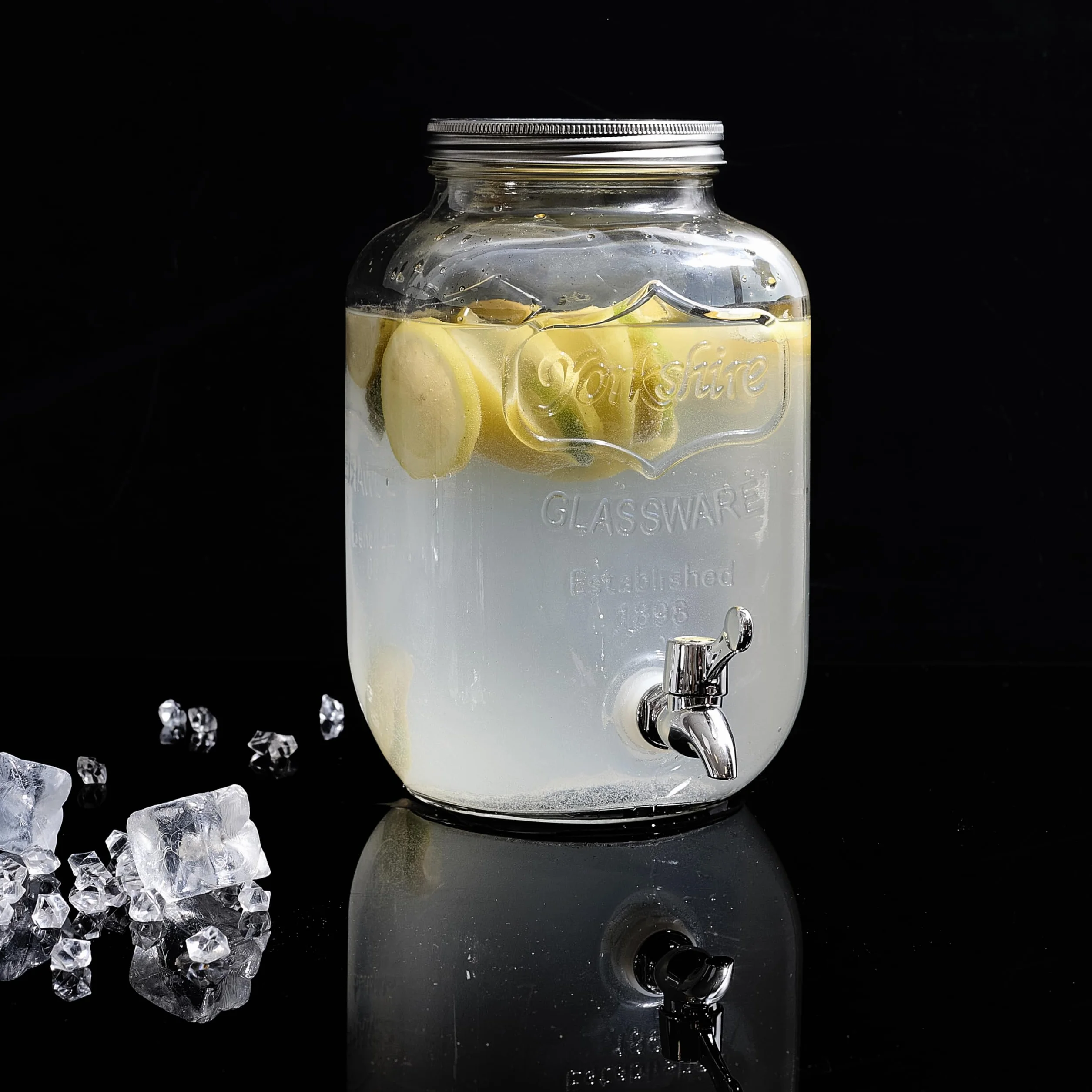 Saveur et Degustation FONTAINE 4 l trasparente 15 x 15 x 25,5 cm bevanda in vetro