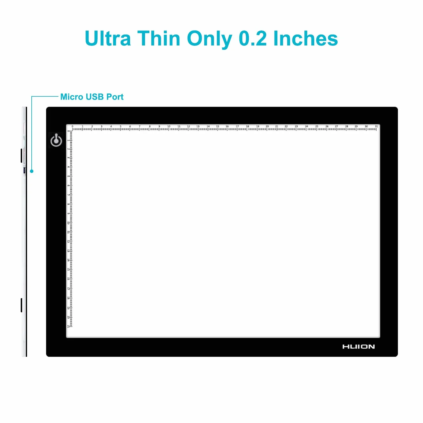 HUION® L4S USB 36x27cm Tavola Luminosa Led Tavoletta Luminosità Portatile Light Board Luminosità Regolabile Tracing Light Pad per Disegnare Schizzi, Gli Artisti, Disegnare, Animazion