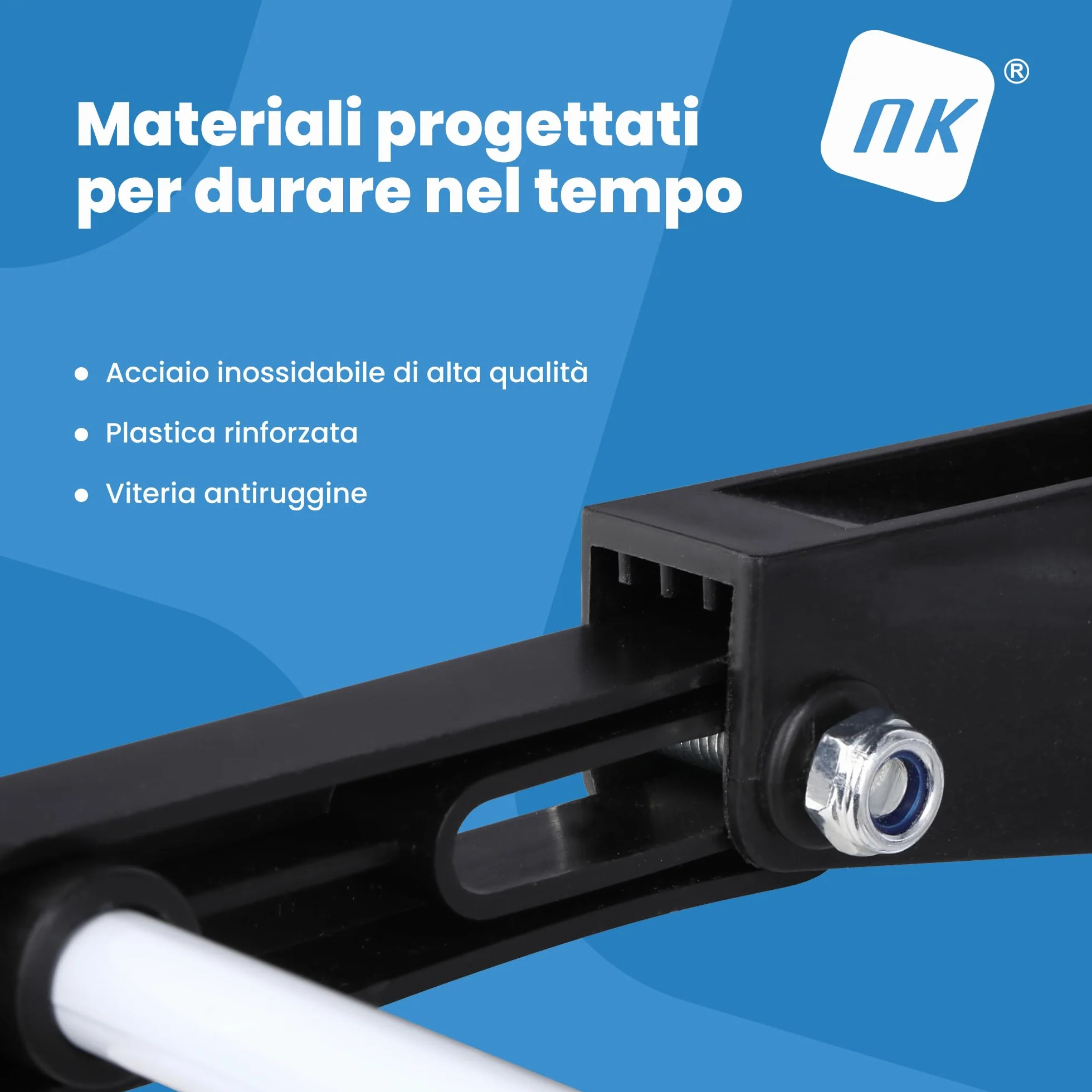 NK Stendino Verticale Salvaspazioa 4 Livelli - 6 Ripiani Retrattili + 2 Ali Laterali con Supporto per Grucce + Scarpiera, Ruote a 360°, Colore Nero e Bianco (19m di Biancheria)