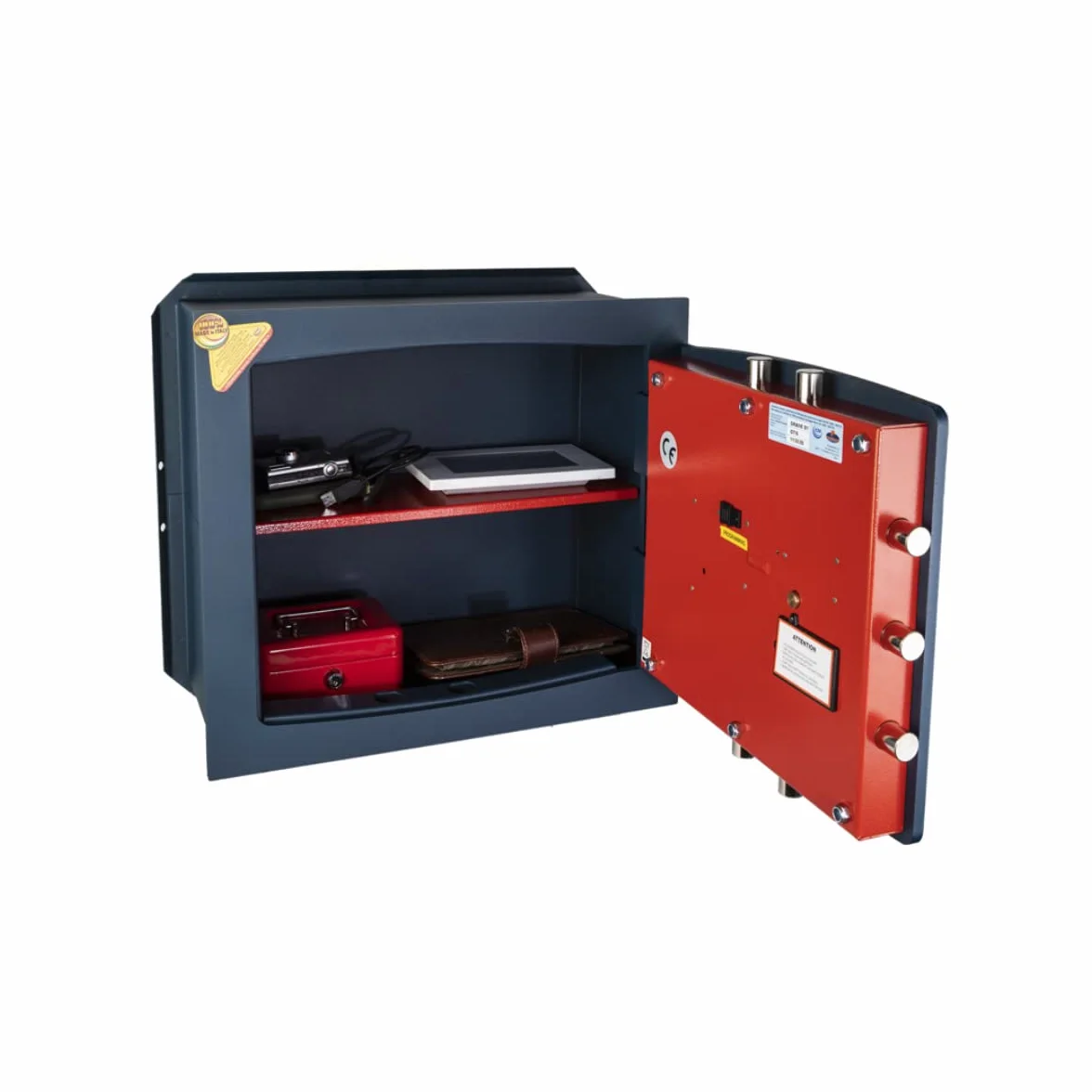 Technomax, Cassaforte a muro, Serie Gold Trony modello GT/6, Apertura a combinazione elettronica digitale, Dimensioni mm. 420 (H) x 480 (L) x 230 (P)
