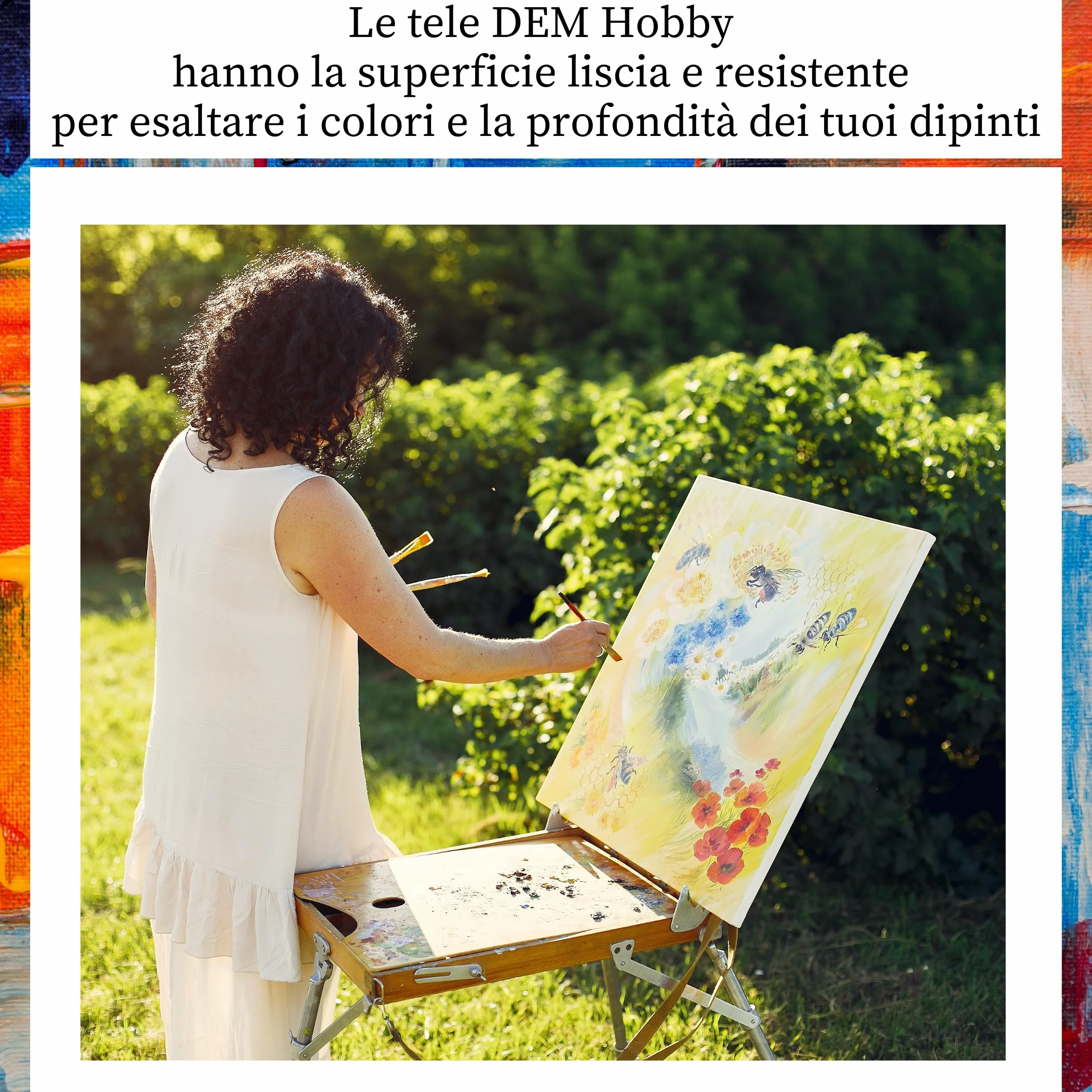 BELLE ARTI - Tela per Dipingere 30x45x1.7 cm - Tele Pittura Made in Italy per Artisti e Appassionati - Telaio per Quadri Robusto, Tensione Regolabile - Tela Cotone 100% per Olio, Acrilico e Misto