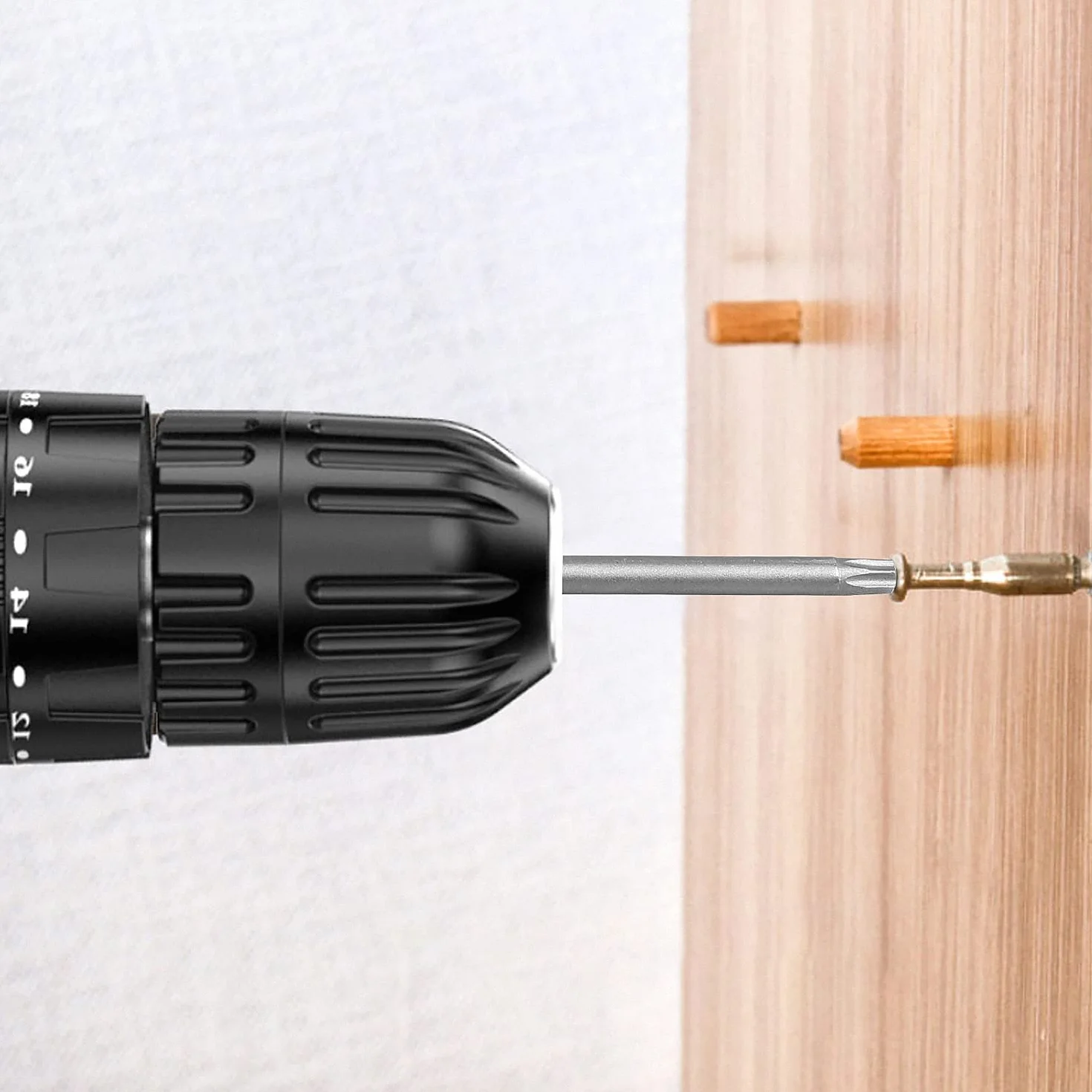 CPROSP Torx Lunghe Set 75mm, con 2 Cacciaviti Torx, T6,T7,T8,T9,T10,T15,T20,T25,T27,T30,T40, S2 Acciaio, Testa a Stella