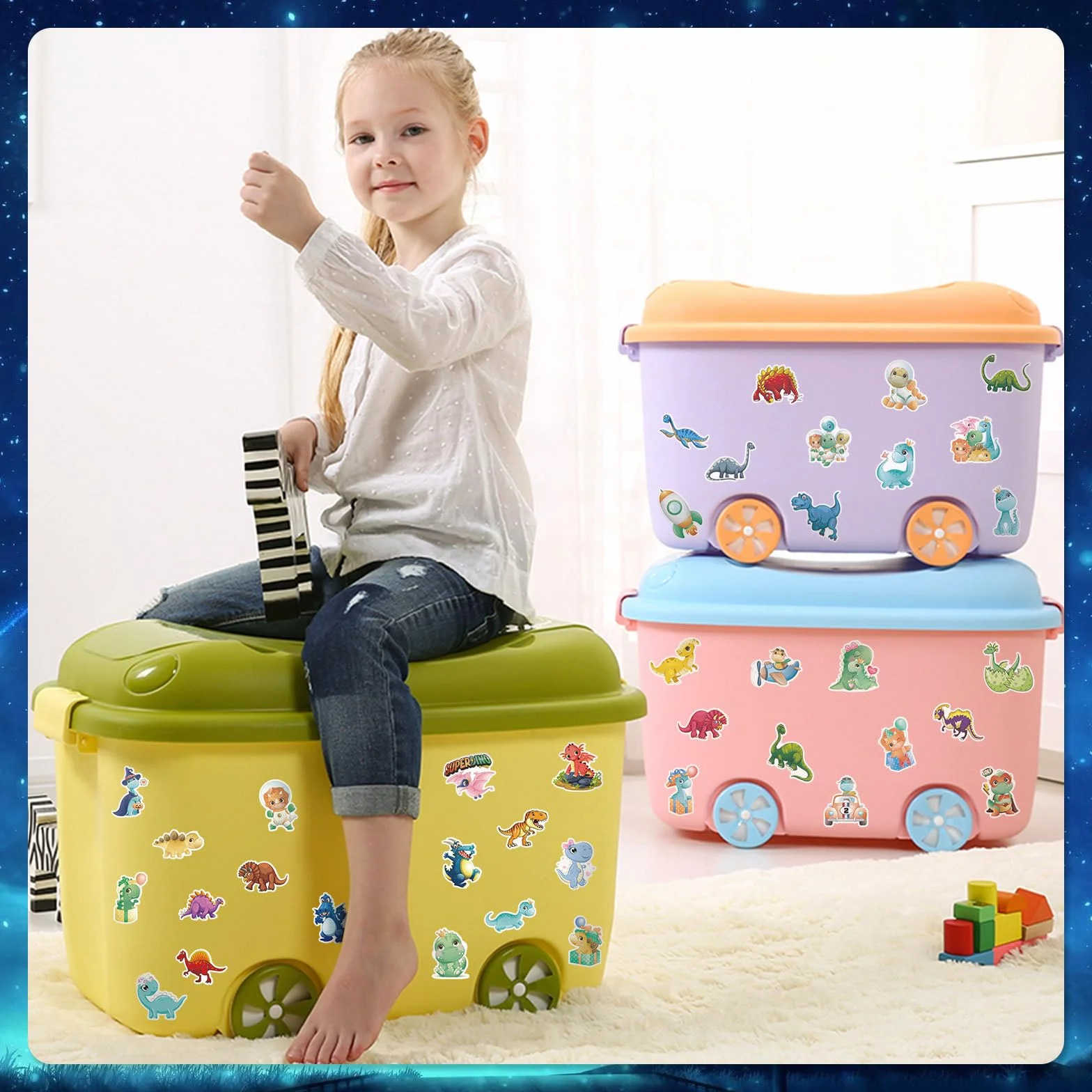 Adesivi 3D per Bambini e Adulti - 450+ Stickers Attacca Stacca con Animali e Viso - 18 Fogli di Adesivi Aesthetic per Regali
