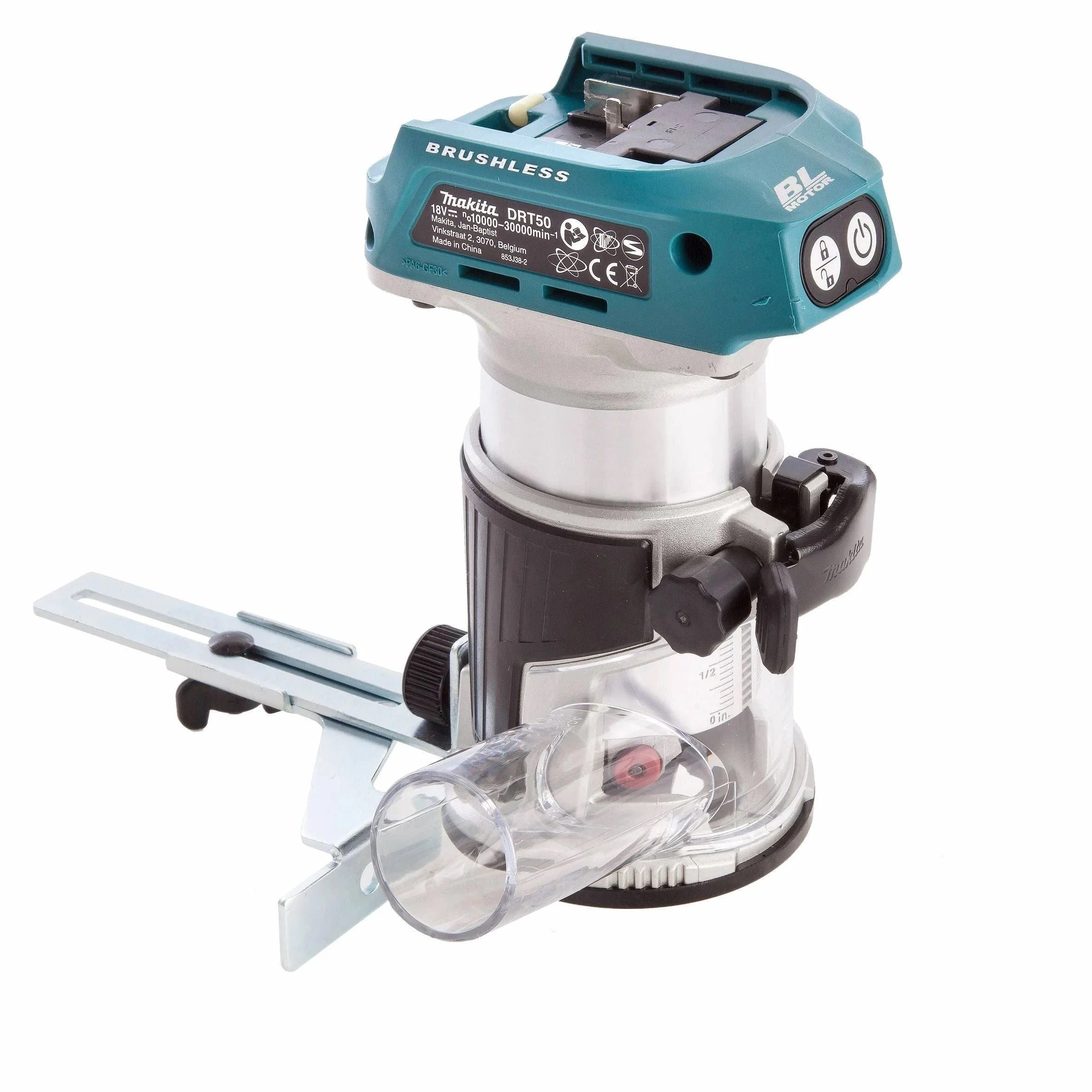 Makita DRT50Z - Fresa multifunzione a batteria 18 V, senza batteria, senza caricatore