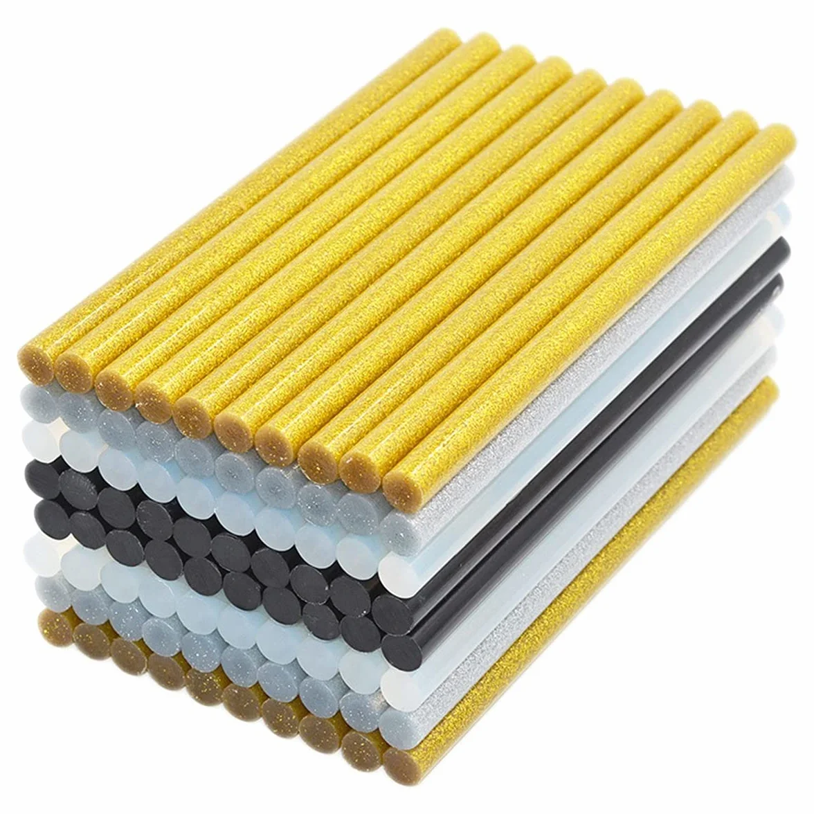 Stick hot-melt, stick di colla, stick di colla 50 pezzi 11 mm x 200/3000 mm hot melt for riparazione artigianale della custodia del telefono trasparente(300mm,Clear)