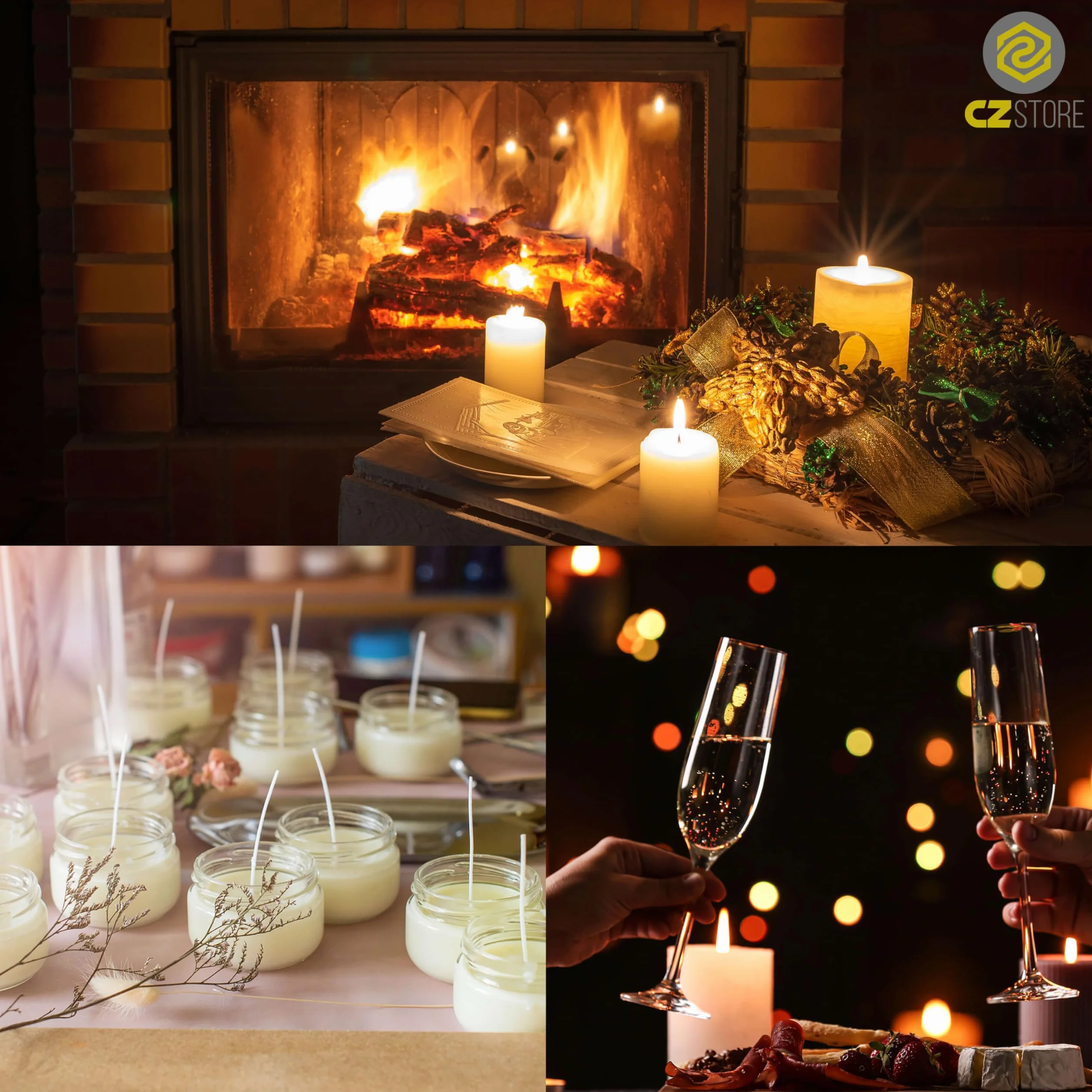 Stoppino per candele 20 CM-✮✮Garanzia A Vita✮✮ | set di 50 parti| in cotone naturale al 100% guida alla produzione di candele profumate organic per pilastri/lanterne