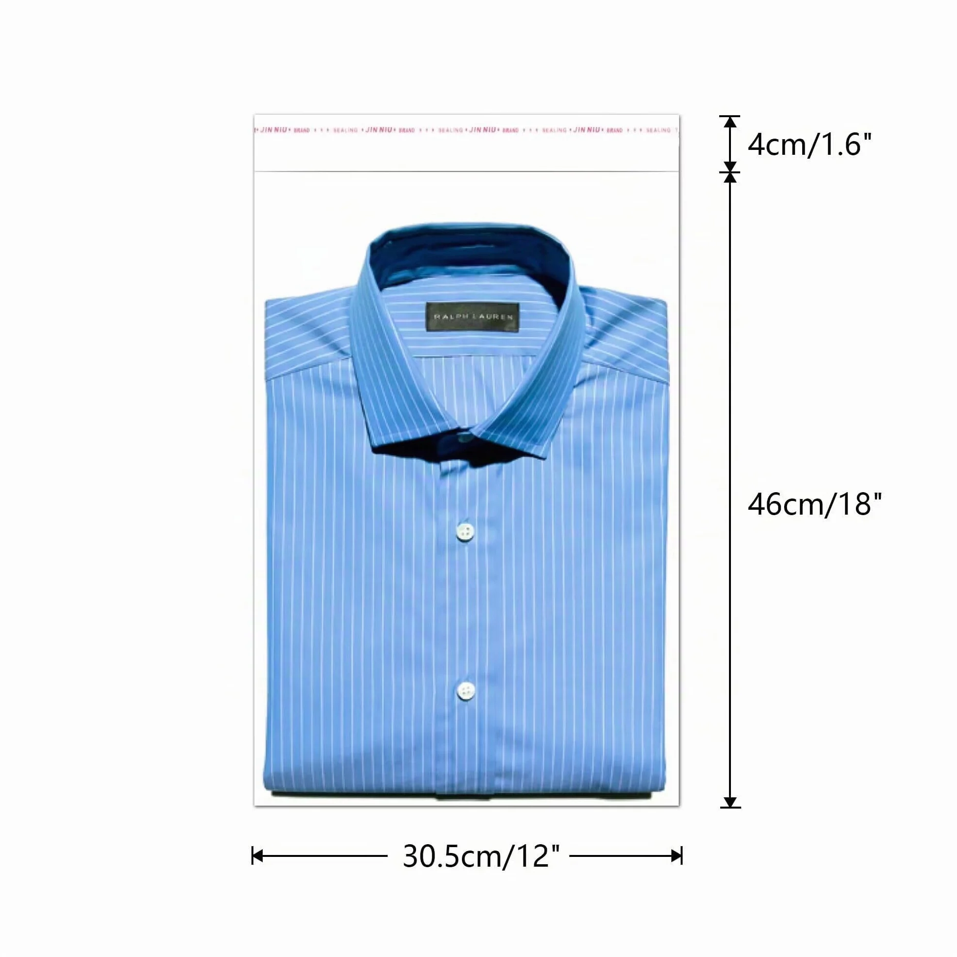 Buste Trasparenti Adesivo 100 Pezzi 30x46cm Sacchetti in Cellophan Autoadesivi 50µm Sacchettini Cellophane OPP Plastica con Abbigliamento per T-shirt Pantaloni A3 A4 (6 Misure a Scelta)