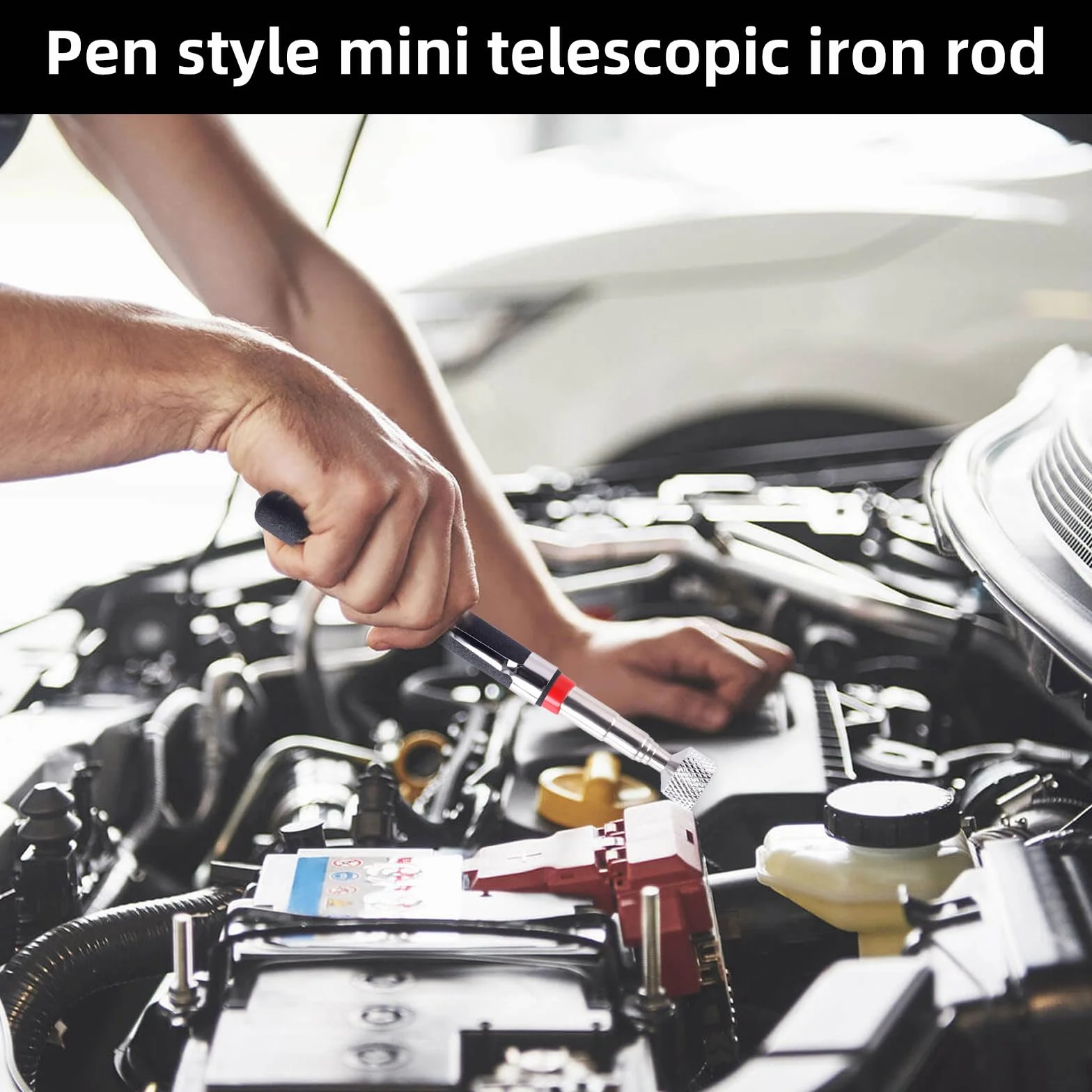 3 Pezzi Strumento di Raccolta Magnetico Estensibile, Telescopica Magnetica, Strumento di Pickup Magnetico per Raccolta di Piccole, Bulloni, Oggetti Metallici, Ricambi Auto (1.5LB 3LB 5LB)