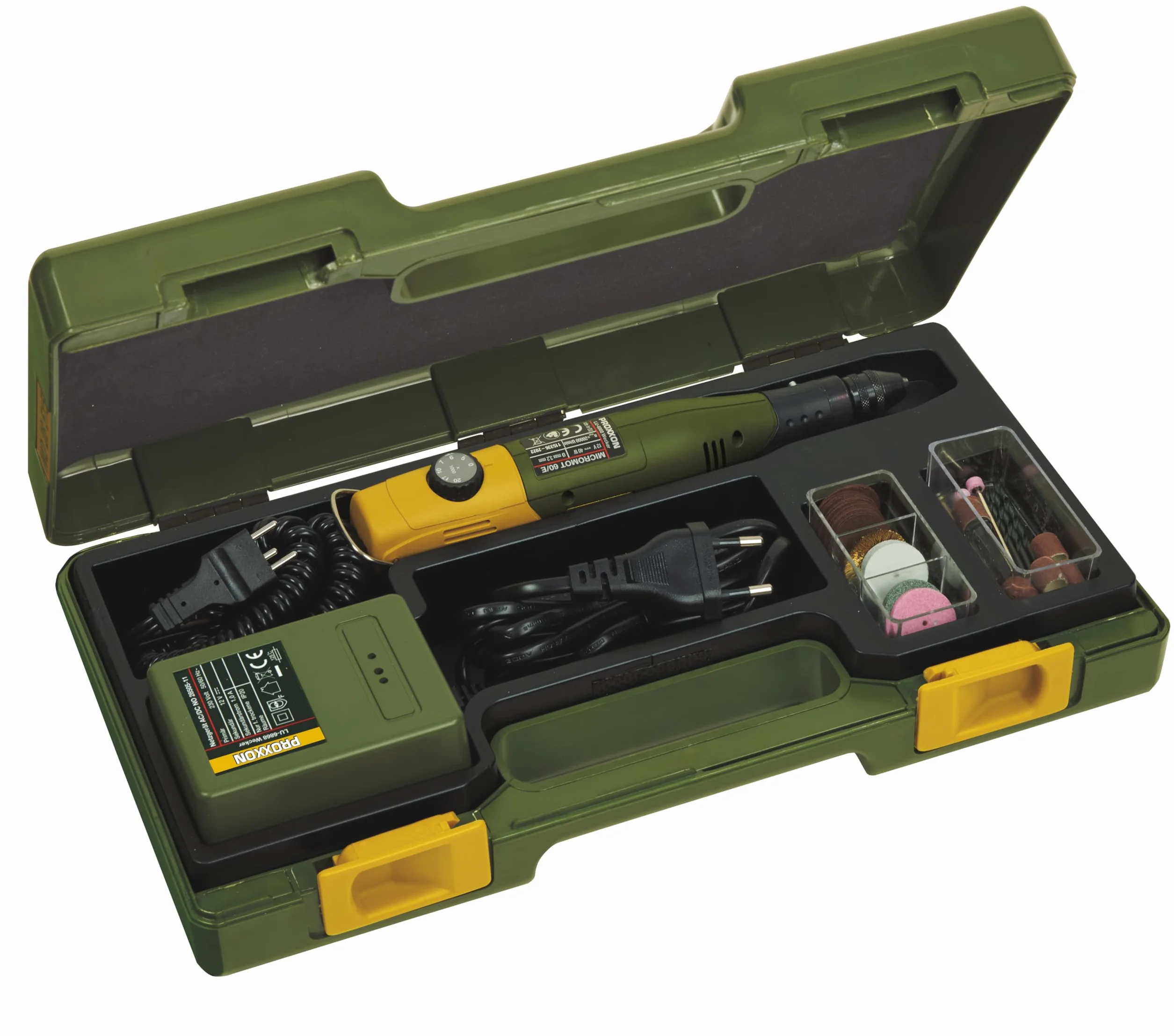 Proxxon MICROMOT 60/EF Trapano Manuale Smerigliatrice Fresa 12-18V 40W 220mm 230g 28514