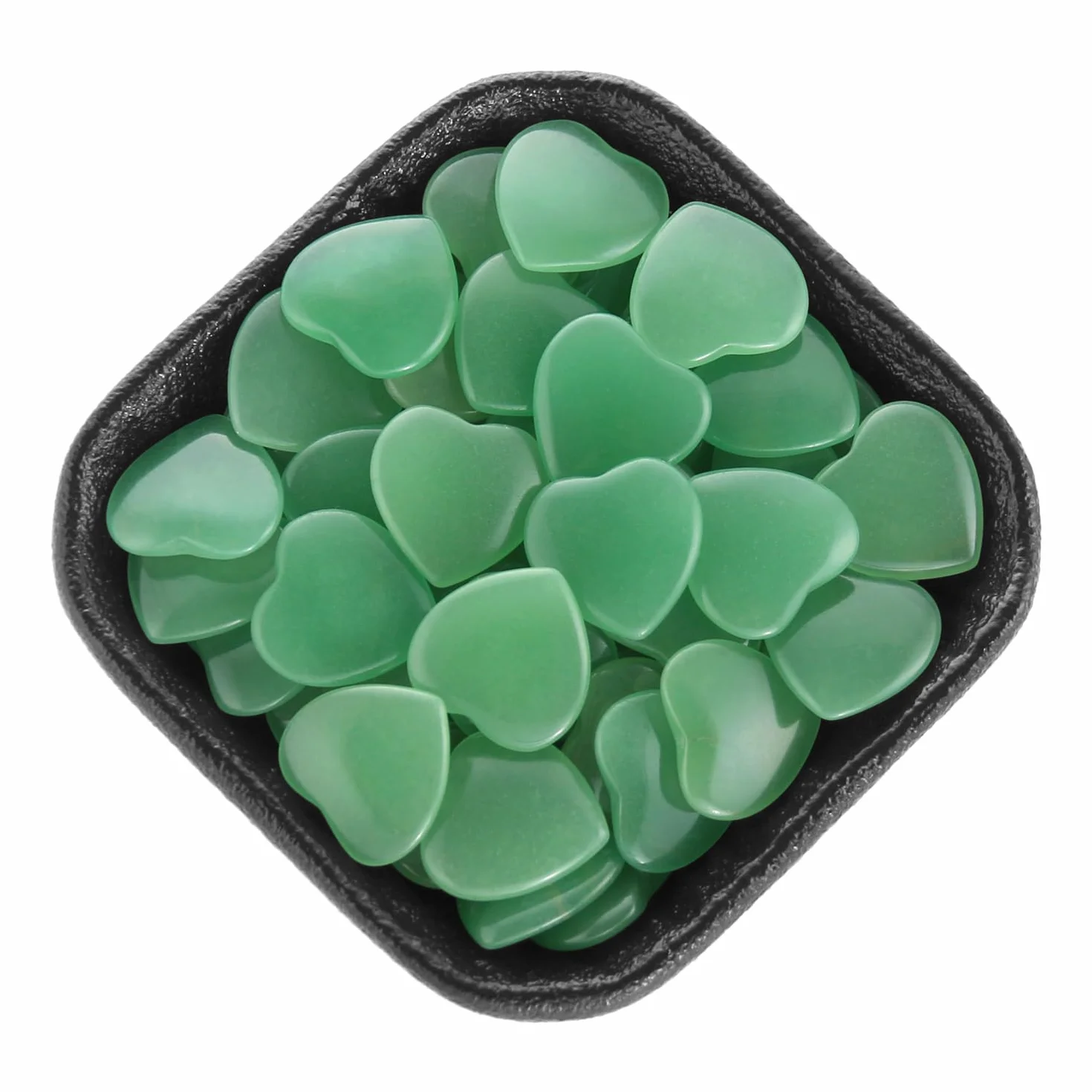 Avventurina Verde Naturale Cristalli a Forma di Cuore - Pietre Curative per Reiki, Chakra, Wicca