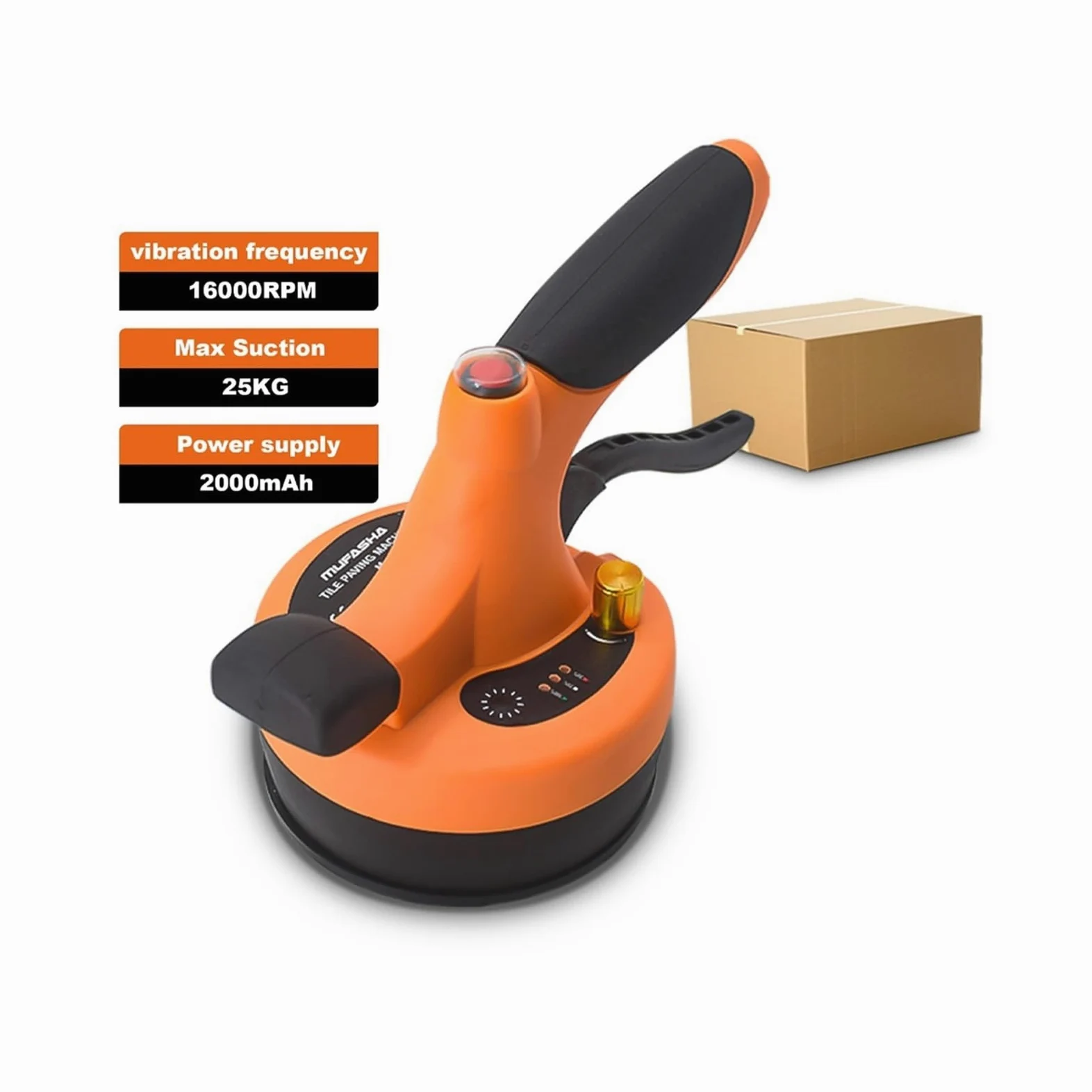 Piastrellista a 6000 giri/min, frequenza di vibrazione, macchine for la posa piastrelle A02, velocità infinitamente variabile, batteria al litio integrata