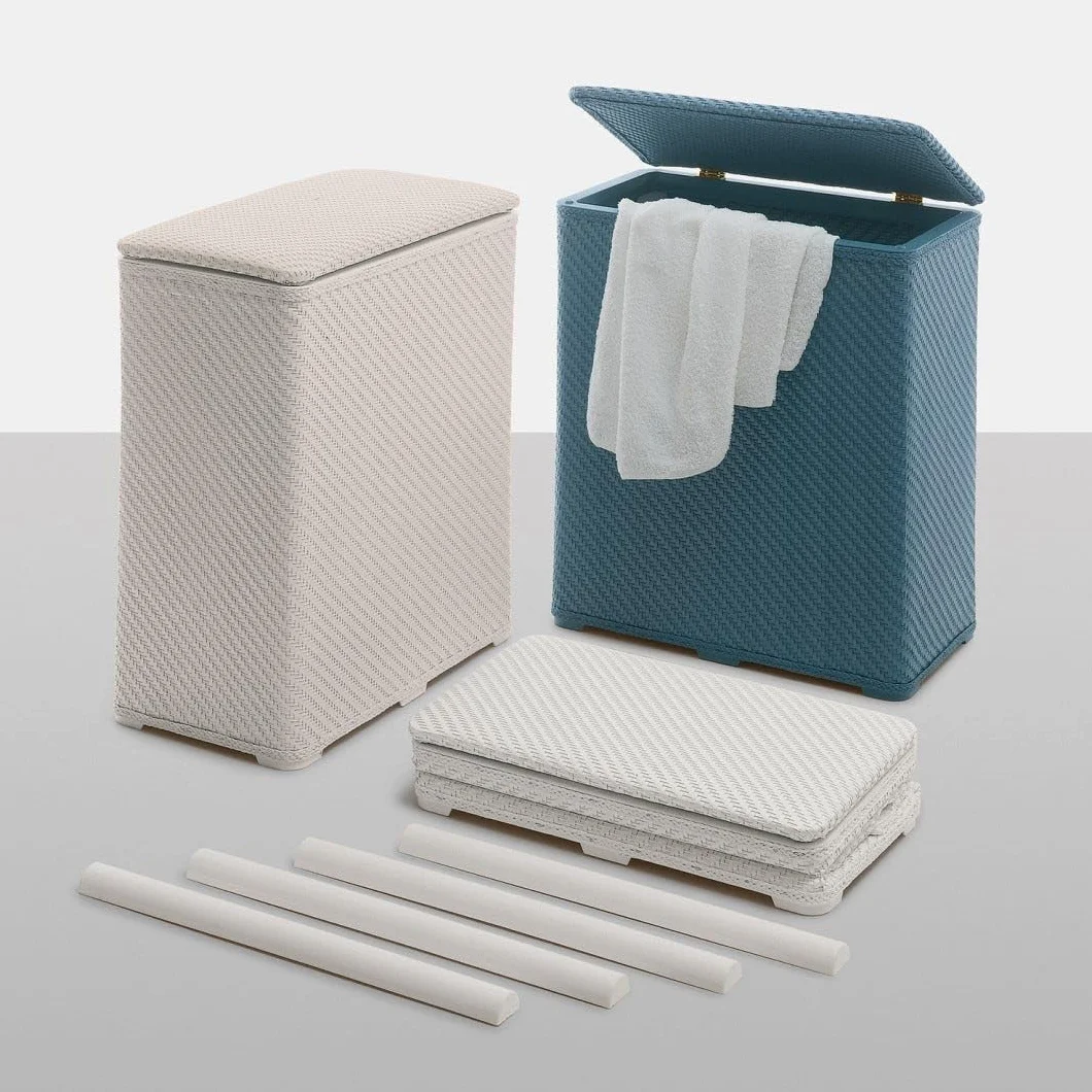 Kiamami Valentina - Cesto Portabiancheria Bianco Per Il Bagno | Robinia