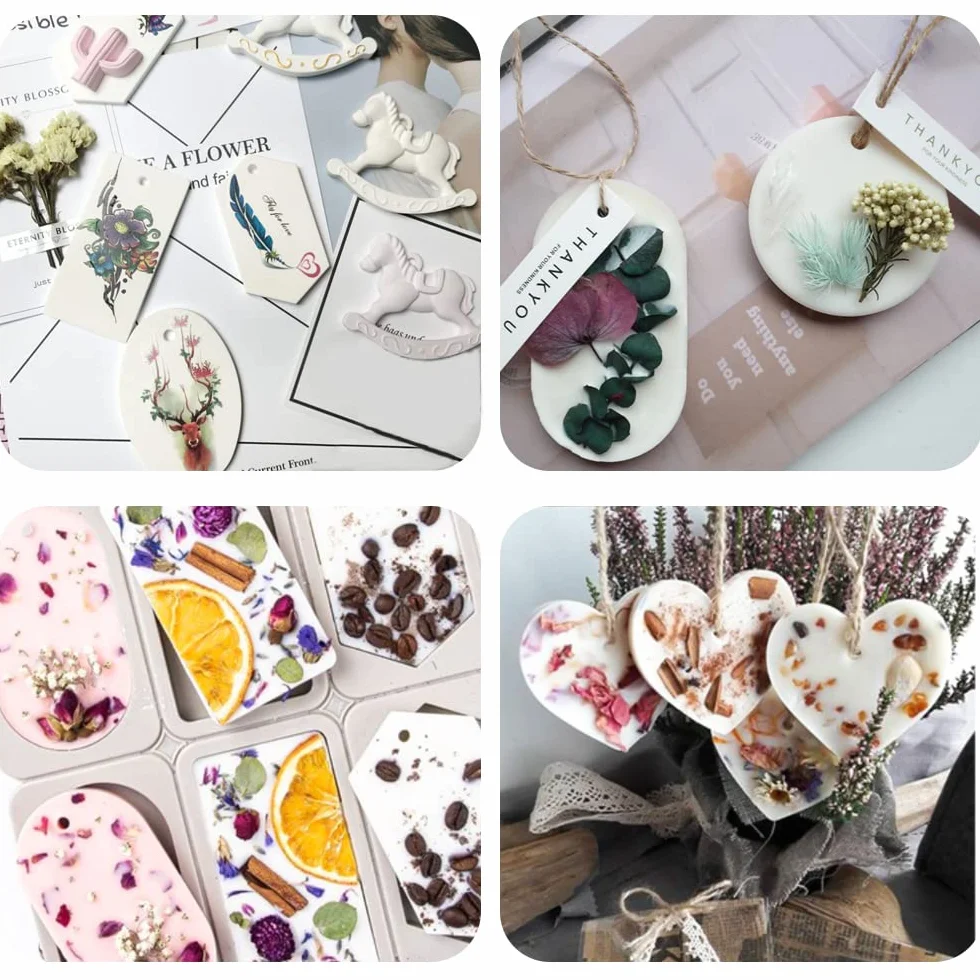 3 Pezzi Stampi in Silicone per Sapone,Stampo per Candele in silicone,Stampi Sapone Fai da Te con Foro per Appendere,6 Cavità e 4 Cavità stampi silicone per DIY Homemade Craft