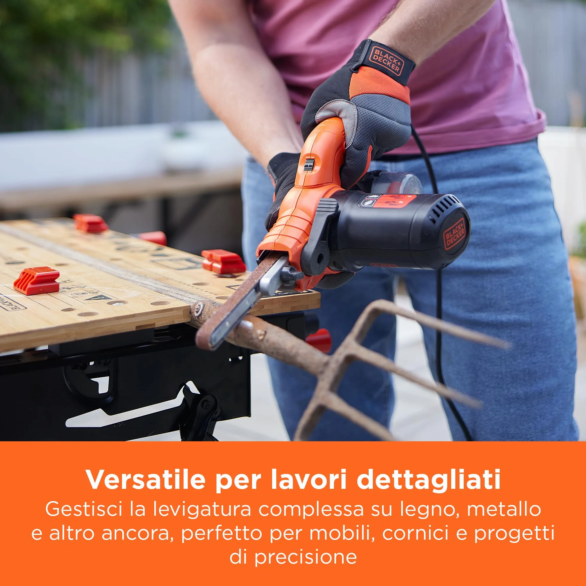BLACK+DECKER KA900E-QS Lima a Nastro 350W 13 mm