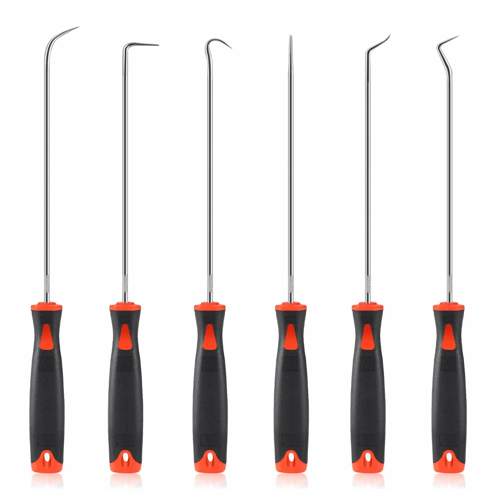 Set di Ganci per ago, 6 Pezzi, Cromo Vanadio, Extra Lungo, 240 mm