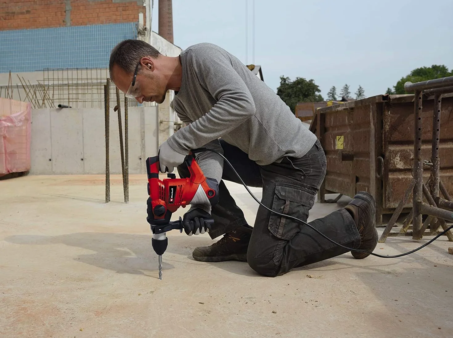 Einhell Tc-Rh 1600 Martello Tassellatore 4 Funzioni, 220-240 V, 1600 W, Rosso Nero, 44 X 36.5 X 13 Cm