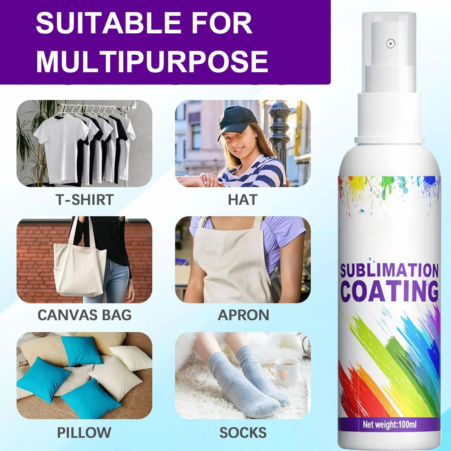 Spray di sublimazione 100ML per cotone, rivestimento rapido