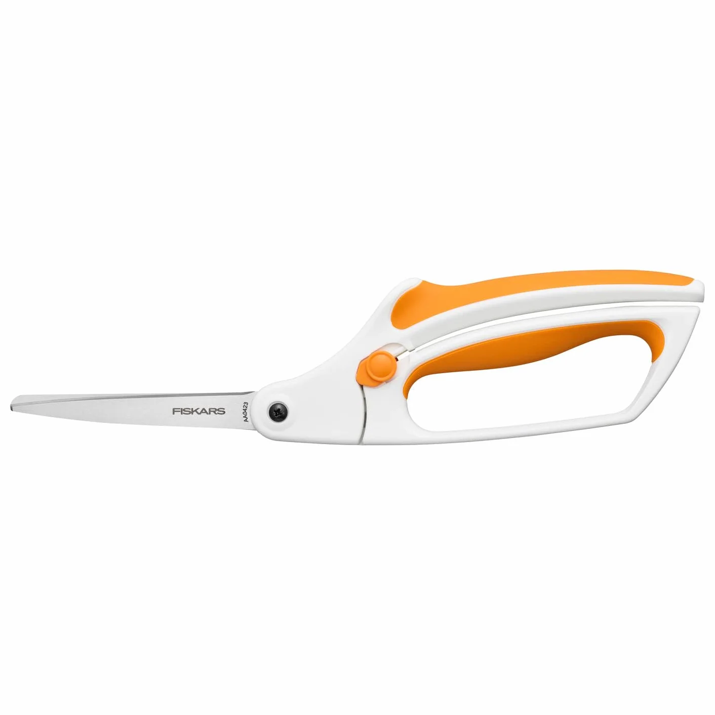 Fiskars Forbici Softgrip per Tessuti, Lunghezza: 26 cm, Lama in Acciaio Inox/Manici in Plastica, Bianco, Easy Action, 1070070