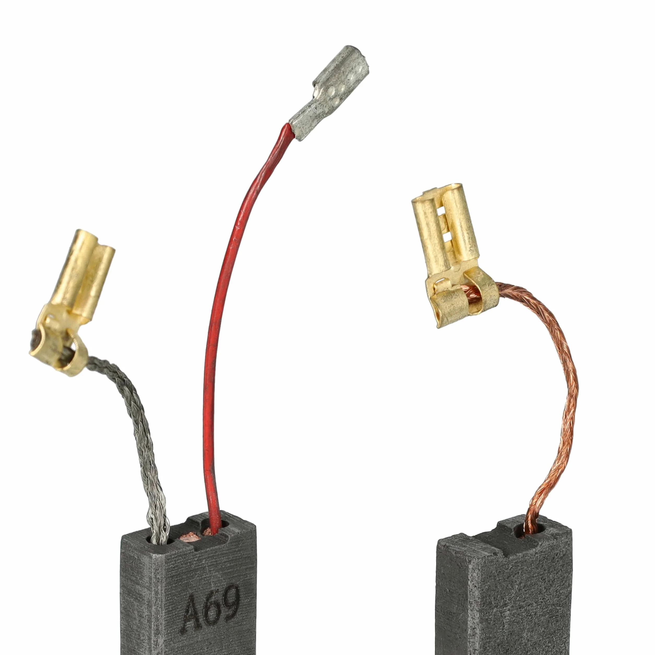 vhbw 2x spazzola carbone 23 x 12,3 x 6,2mm compatibile con Würth BMH 40-XE, 40-SE, 40-E utensile elettrico, scalpellatore