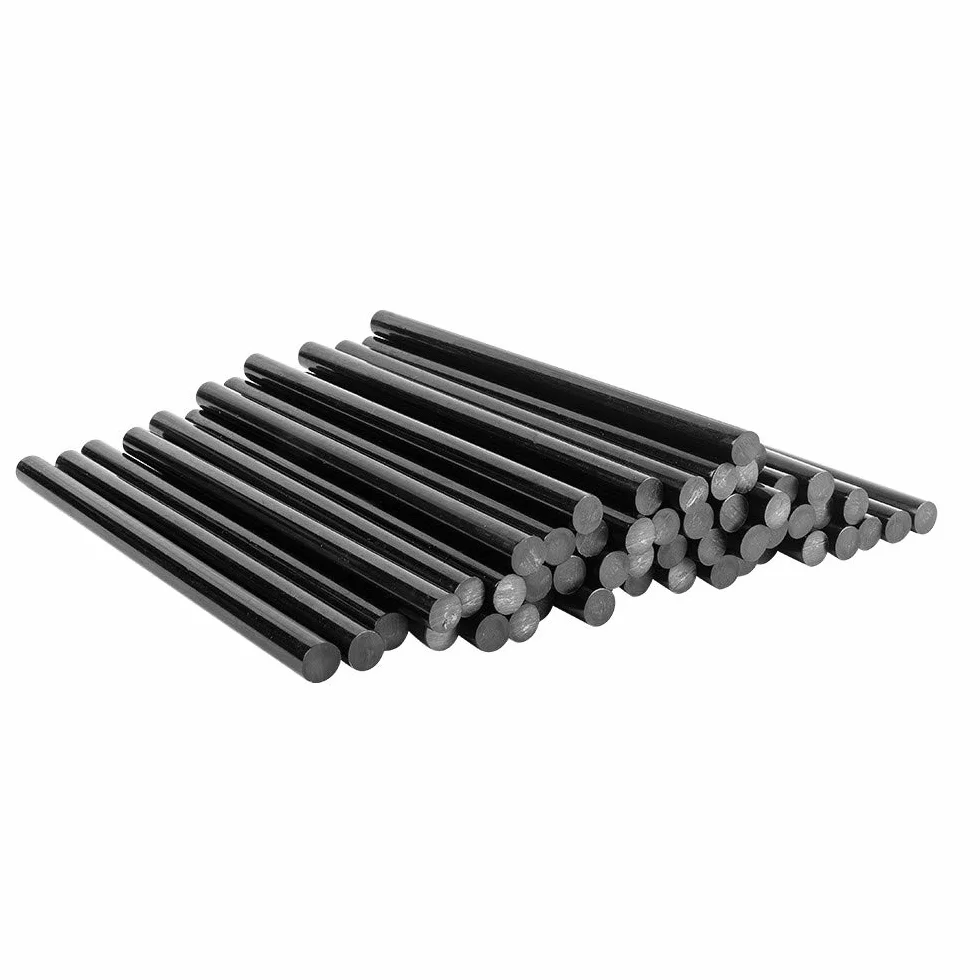 Cartucce universali per colla a caldo | stick di colla a caldo per grandi pistole | stick di colla a caldo | Ø 11 mm | lunghezza 20 cm | 50 pezzi | nero