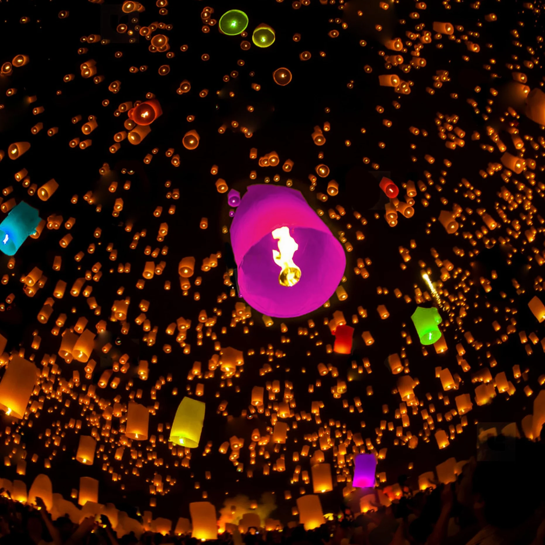 10 Pezzi Lanterne Cinesi del Cielo, Lanterne di Carta Volanti, Lanterne del Cielo che Desiderano, Luci Luminose Volanti in Stile Tradizionale, Usate per Compleanni, Matrimoni, Feste, Natale,Halloween