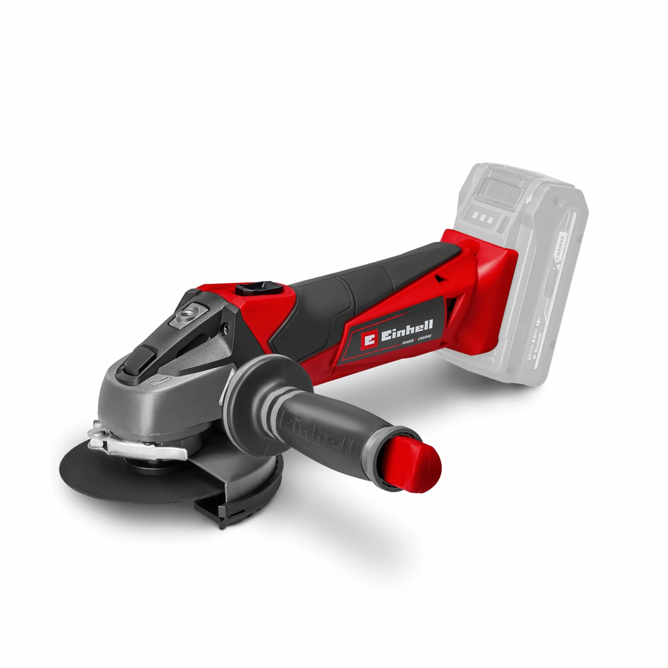 Einhell Smerigliatrice angolare a batteria TE-AG 18/115 Li-Solo Power X-Change (18 V, 115 mm diametro disco, 28 mm profondità taglio, soft start, senza disco, senza batteria)