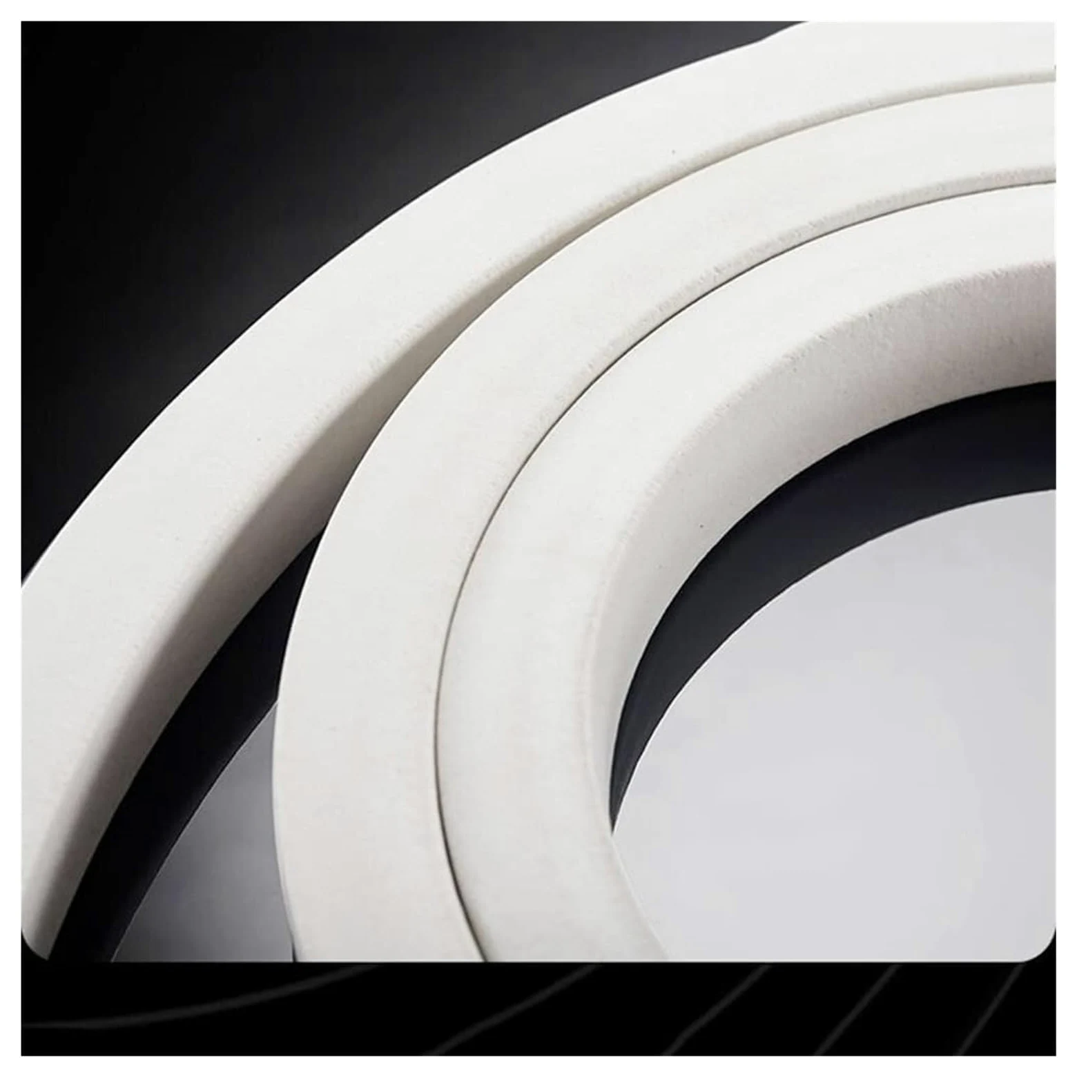 Nastro Isolante in Schiuma Autoadesivo, Striscia di Tenuta in Schiuma di Silicone, Striscia di Tenuta in Spugna con Nastro in Schiuma di Silicone 3M Quadrata(High20*Width 20 Mm)