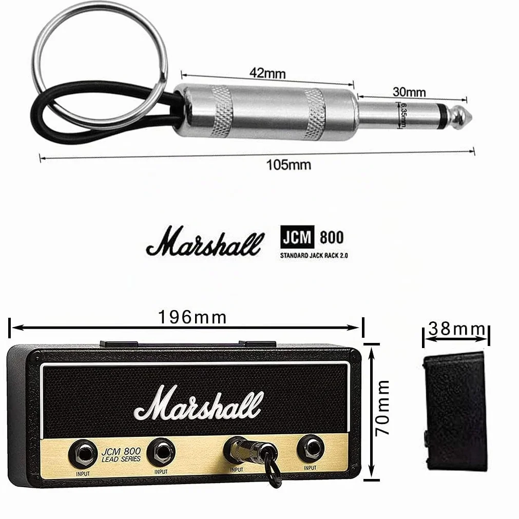 Marshall Jack Rack 2.0 Portachiavi Chitarra Gancio Montaggio a Parete