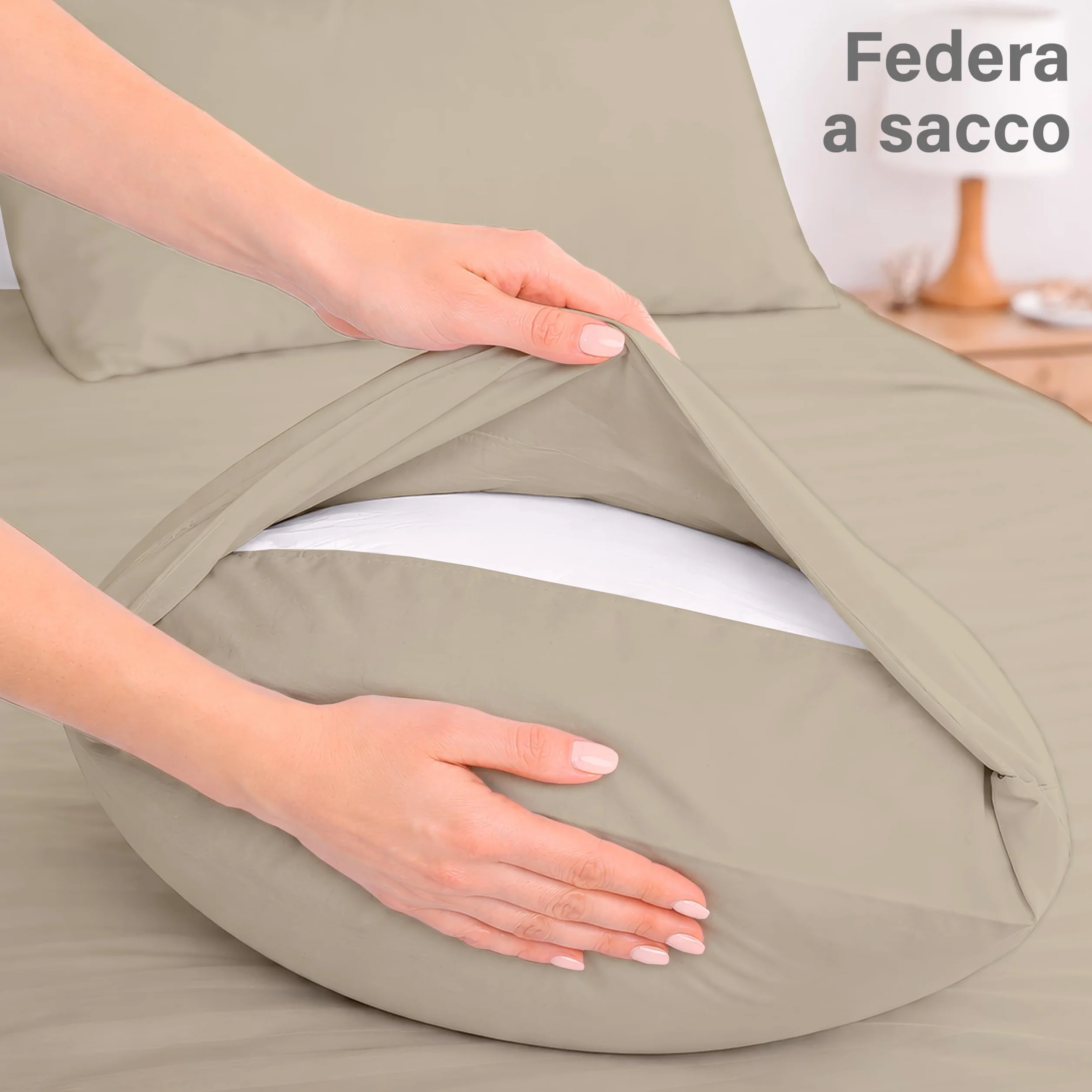 Set Lenzuola Matrimoniali 4 Pezzi Morbida Microfibra, Lenzuolo con Angoli 30 cm, Lenzuolo Piano, 2 Federe 50x80, Certificato Oekotex