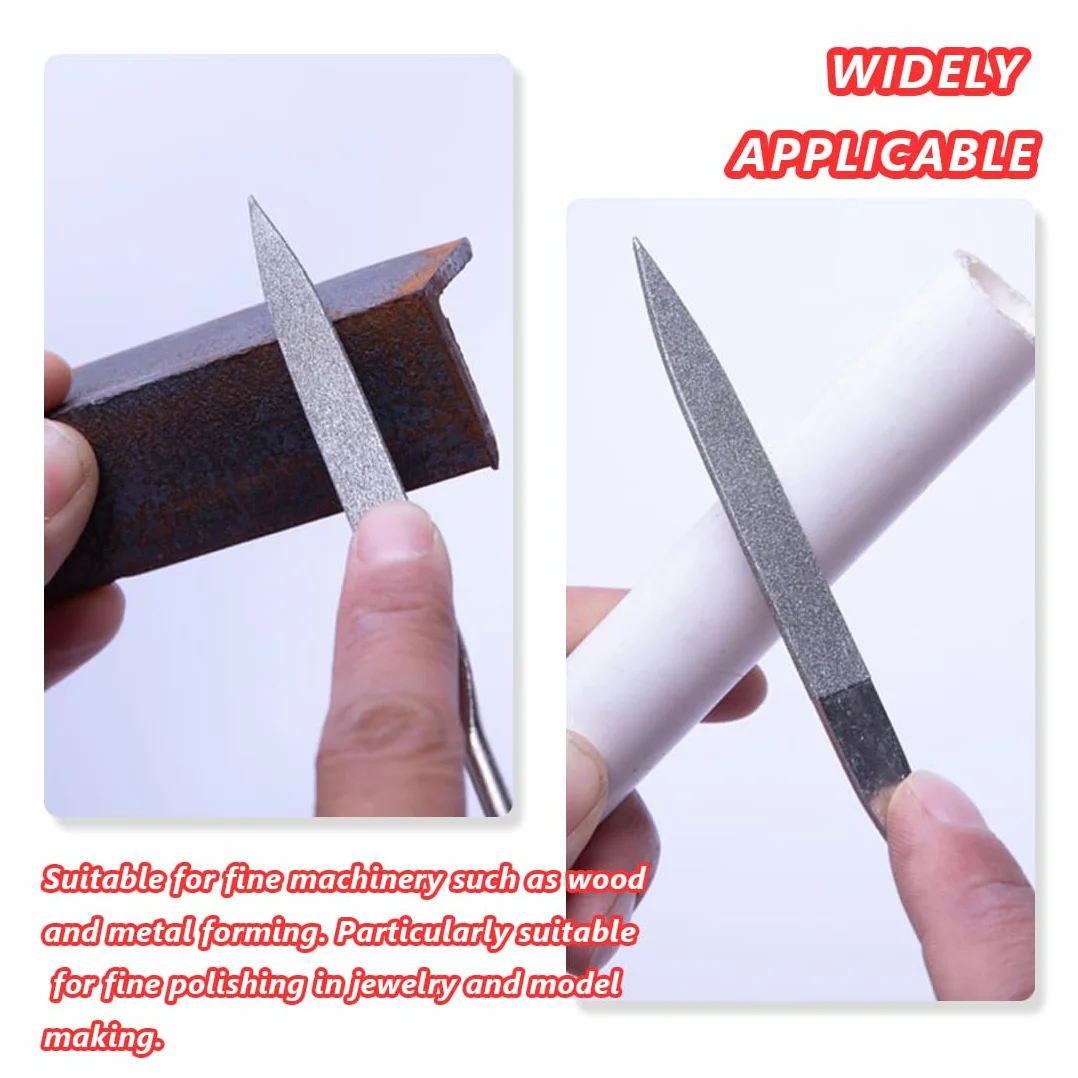 WeddHuis Set di 5 Pezzi Mini Lime e Raspe Diamantate, Utensili Professionali per Lavoro di Ceramica/Terracotta/Metallo, Strumenti Per La Scultura In Legno, Raspa, Lima per Legno, Set Utensili Lavoro