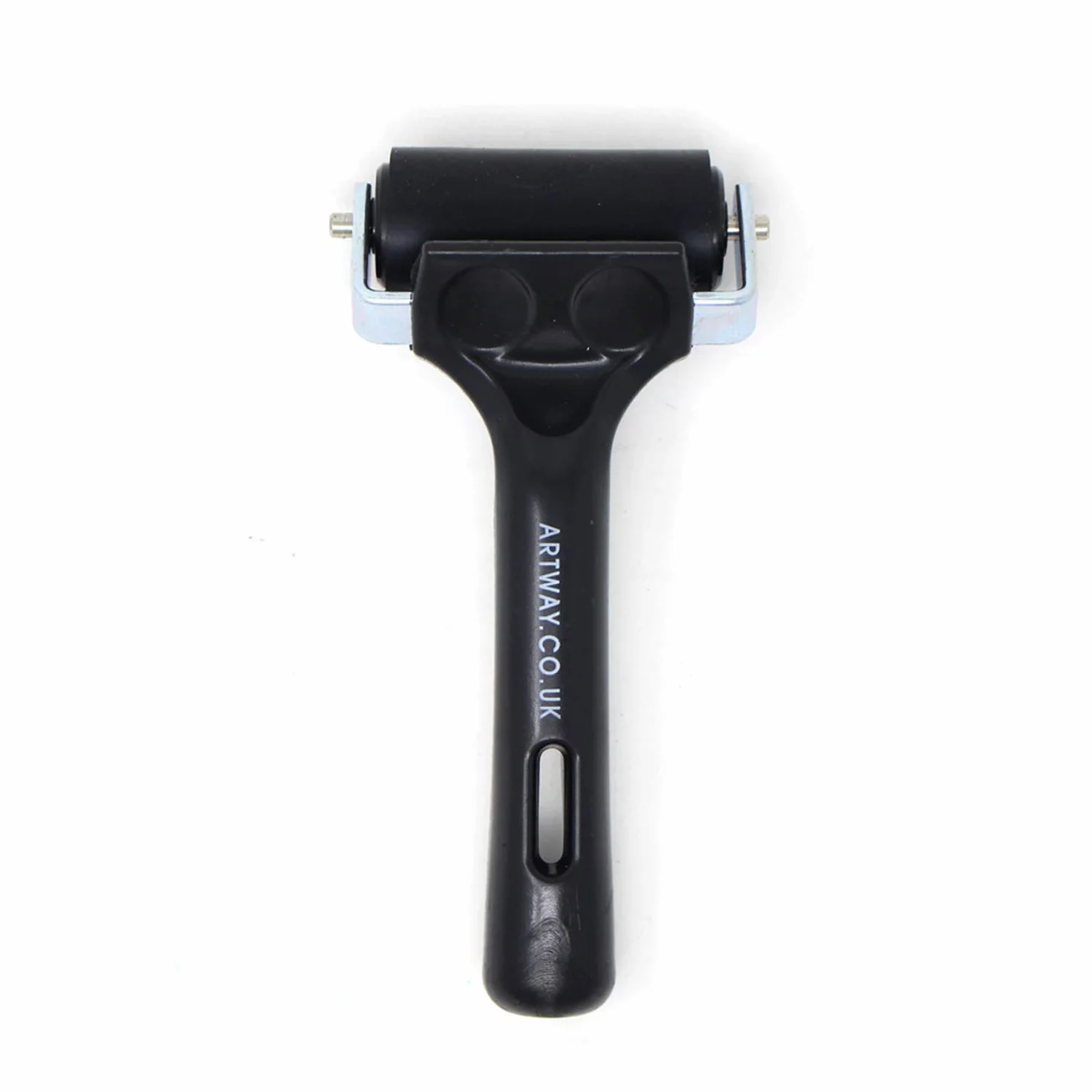 Artway - Rullo da inchiostro - Gomma rigida - Per stampare a calco su tela - Manico nero - 5,5 cm