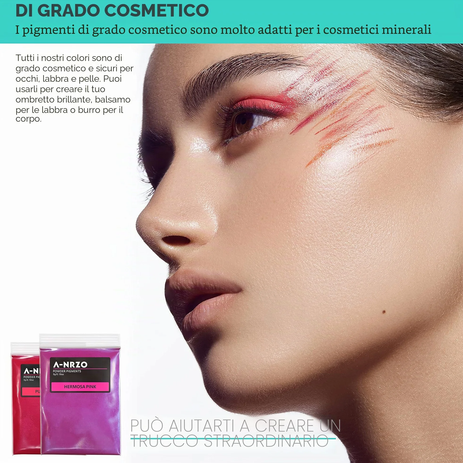 Polvere Di Mica, Pigmento Di Resina Di 26 Colori Pigmento Di Qualità Cosmetica Naturale, Utilizzato In Resina EPoxy, Coloranti Di Sapone, Produzione Di Candele, Lucido Labbra 0,18Oz/5g