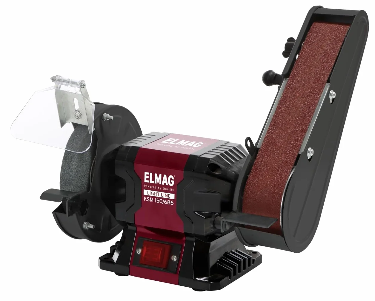 ELMAG Smerigliatrice combinata KSM 150/686 | Mola & Nastro abrasivo | 230 V | 250 W | Smerigliatrice a nastro e rettifica