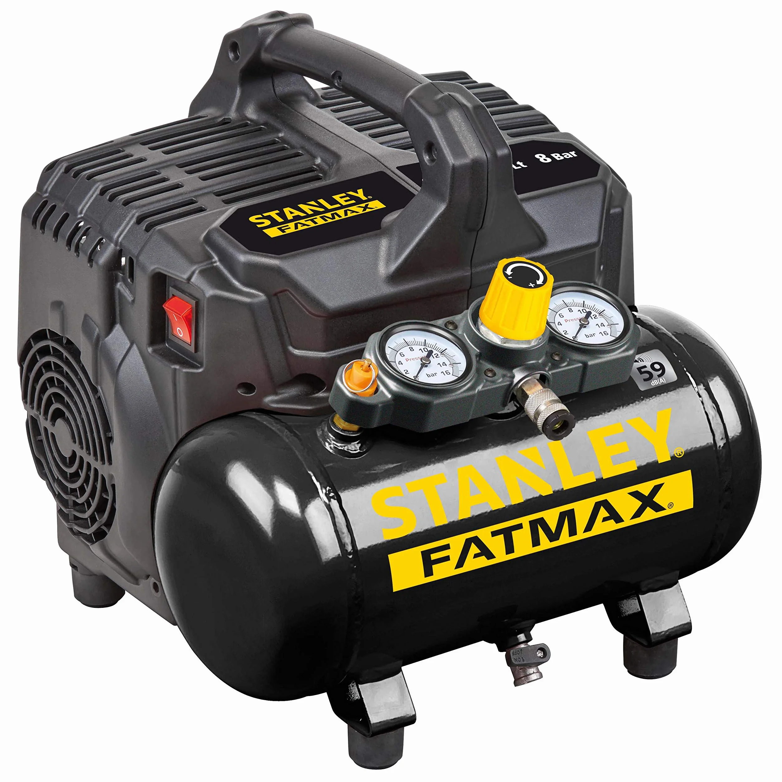 STANLEY FATMAX Compressore d'aria silenzioso DST 101/8/6