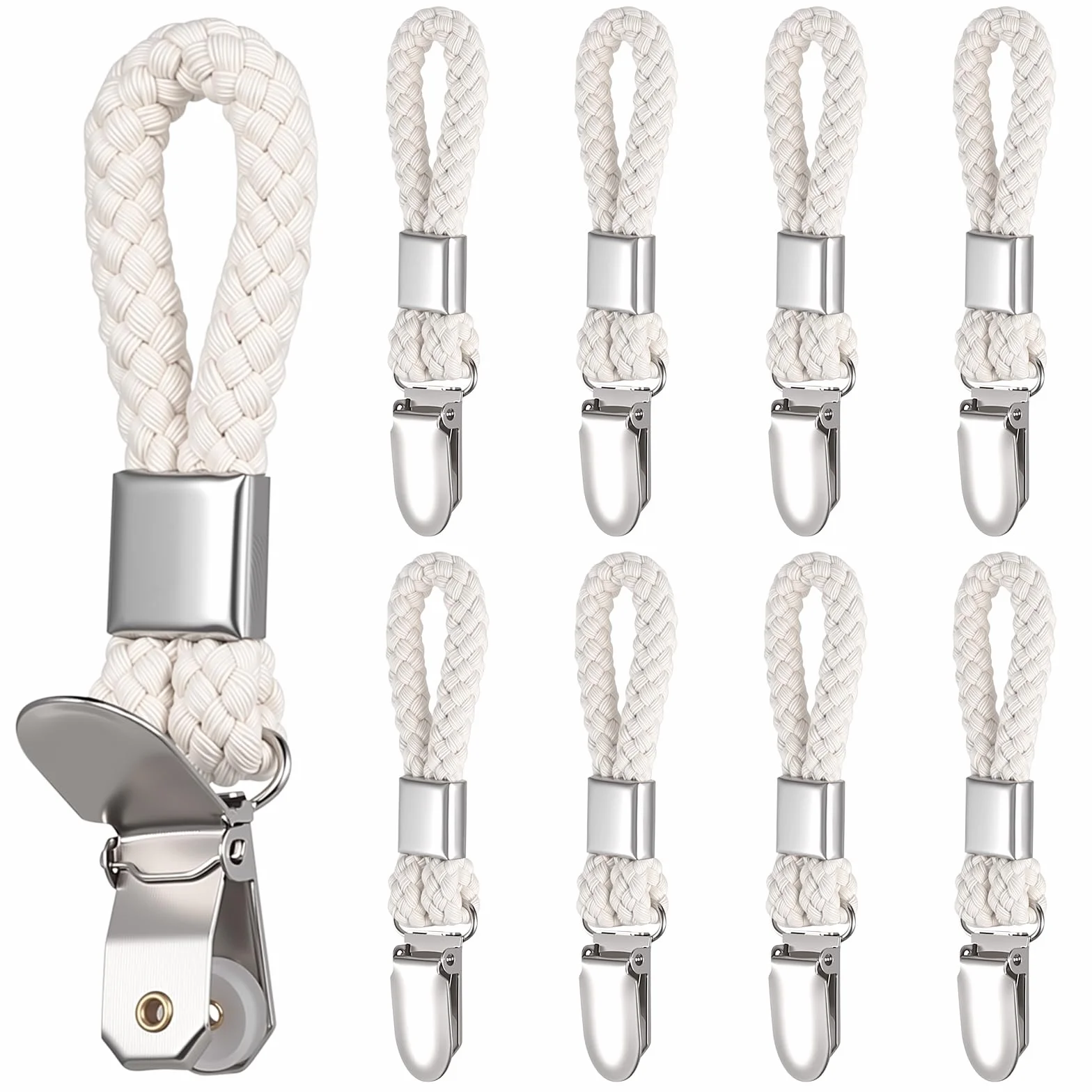 Ganci Appendi Asciugamani Bagno, Clip Asciugamani da Appendere, 9 Pezzi