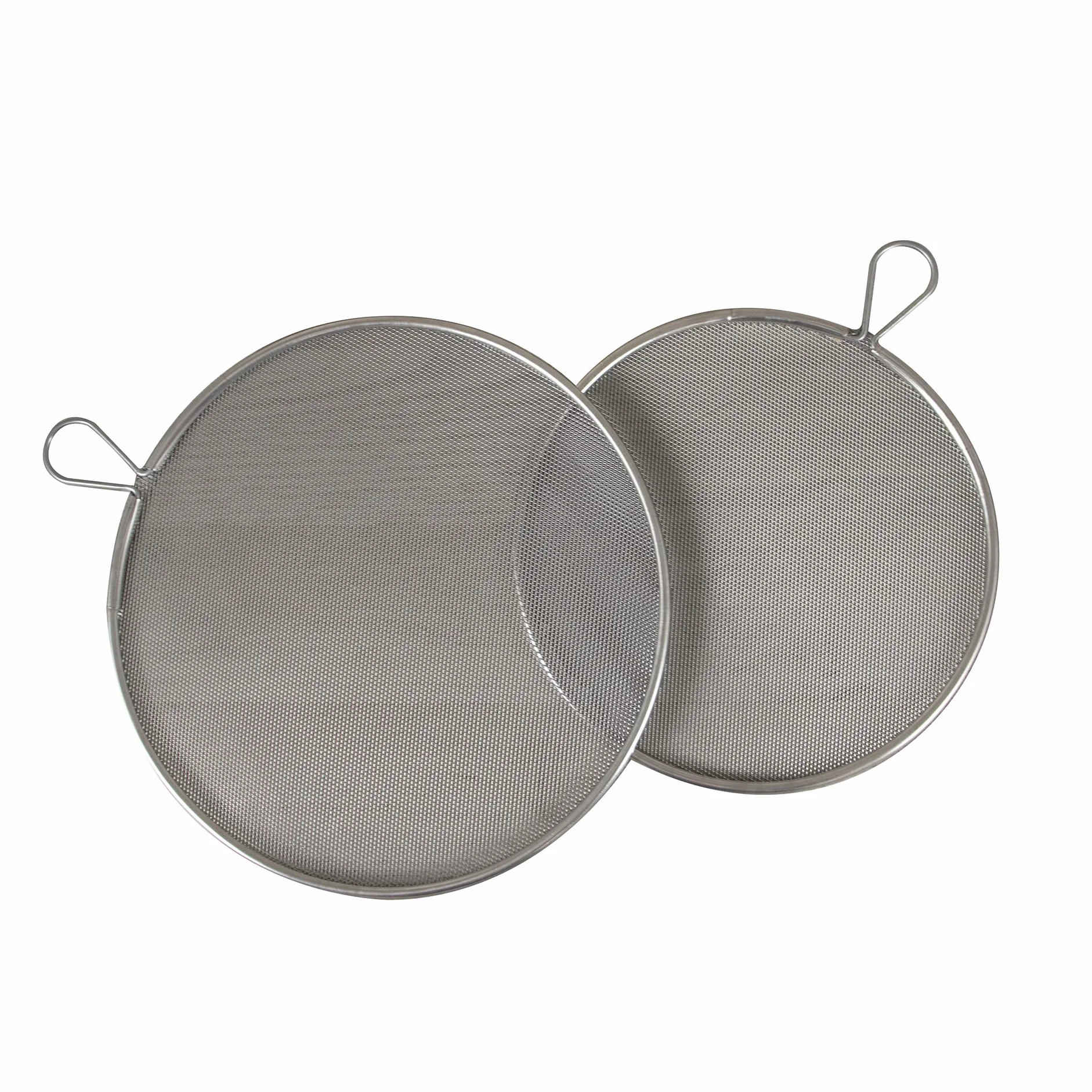 Fackelmann Frangifiamma in acciaio inossidabile Ø17 e Ø20 cm, Set 2pz Lavabile in lavastoviglie, resistente alle alte temperature Diversi diametri, Acciaio, Colore Grigio