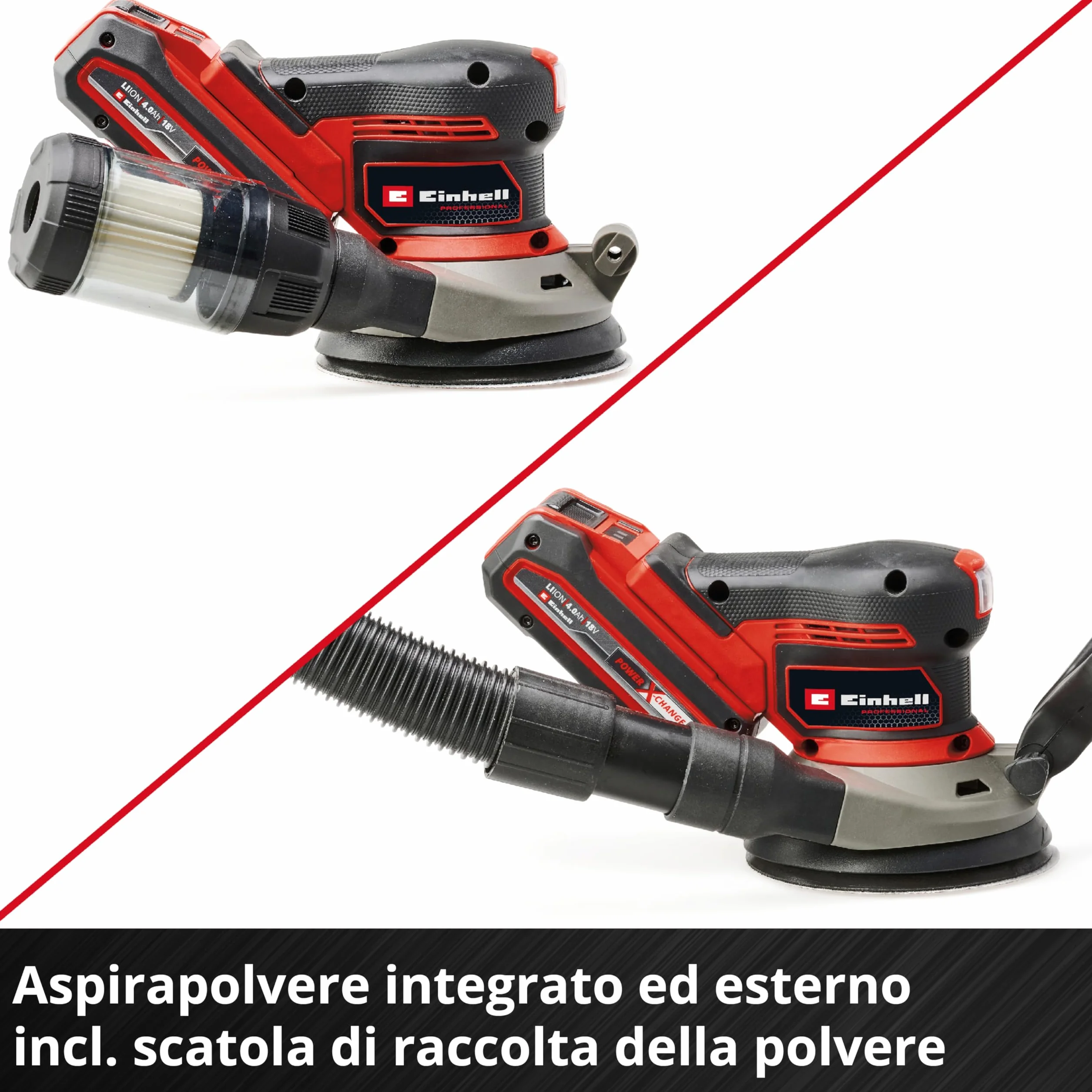 Einhell Professional TP-RS 18/32 Li BL-Solo Levigatrice Eccentrica 18V Brushless 125mm