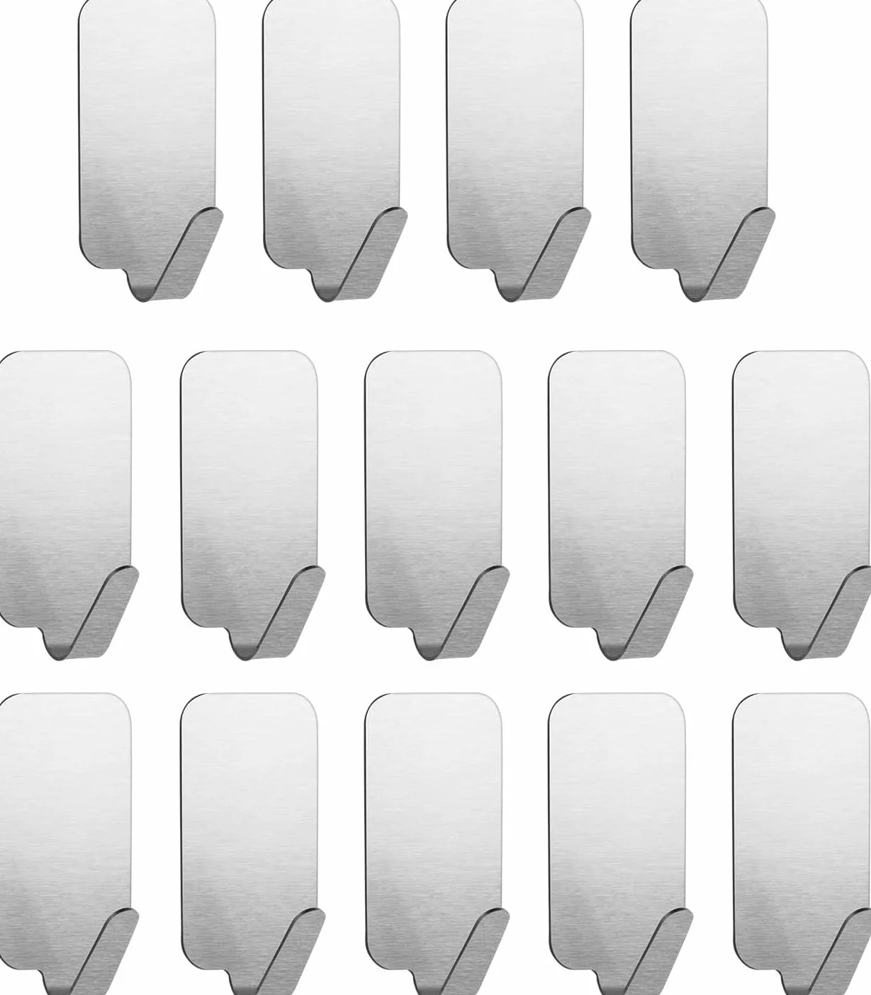 Flintronic Ganci Autoadesivi in Acciaio Inossidabile 14 PCS per Impieghi Pesanti, Impermeabili Senza Chiodi