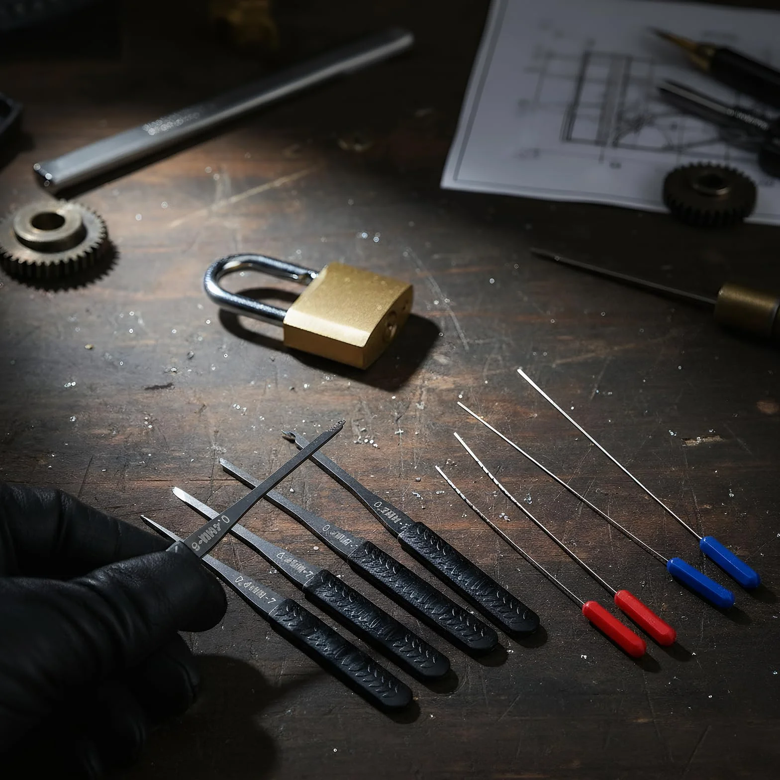 12 Pezzi Estrattore Chiave Spezzata Set, Strumento Manuale In Acciaio Inossidabile, Grimaldello Universale Per Serrature Lockpicking, Borsa Nera Riparazione Manutenzione