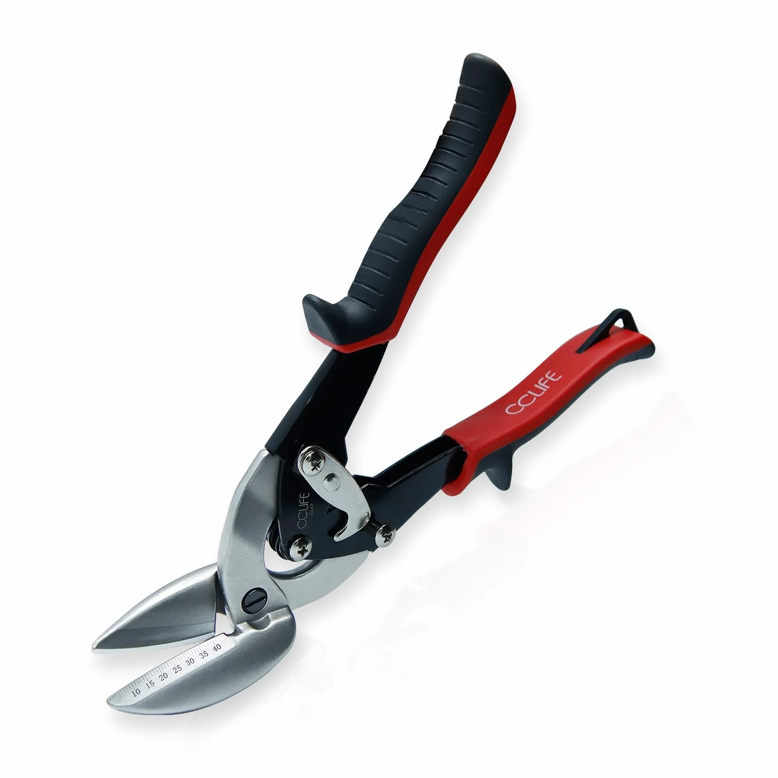 CCLIFE Cesoia per Lamiera CR-MO Aviation Snips Doppia Leva dal Taglio 45mm per lamiera adatte Massimo spessore di taglio 2mm Extra-Robusto, Nome motivo: 45mm,Sinistra