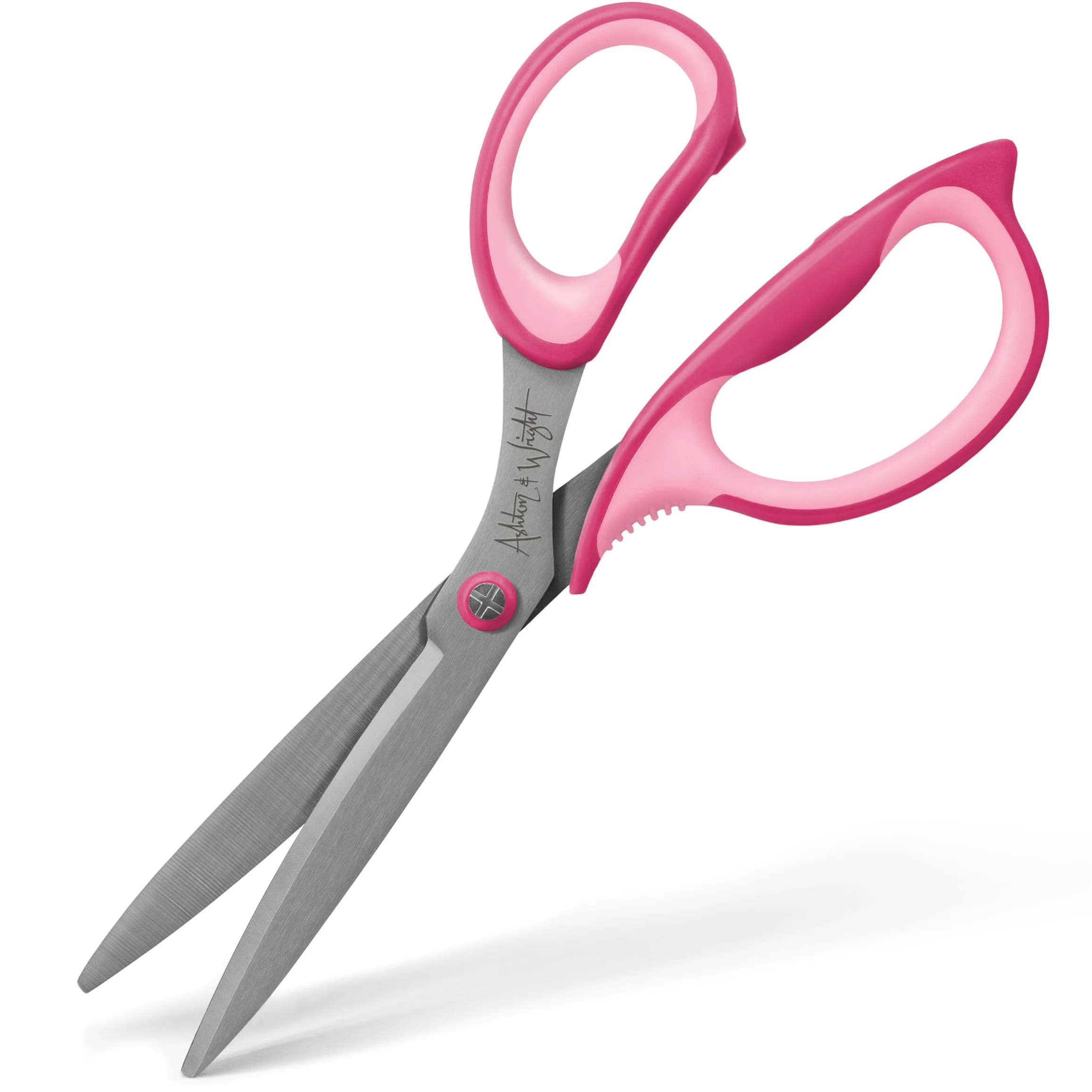 Ashton and Wright - Precision SG - Forbici con impugnatura morbida per ufficio, casa, cucina e artigianato - 210 mm - Lame in acciaio (rosa, destrorsi)