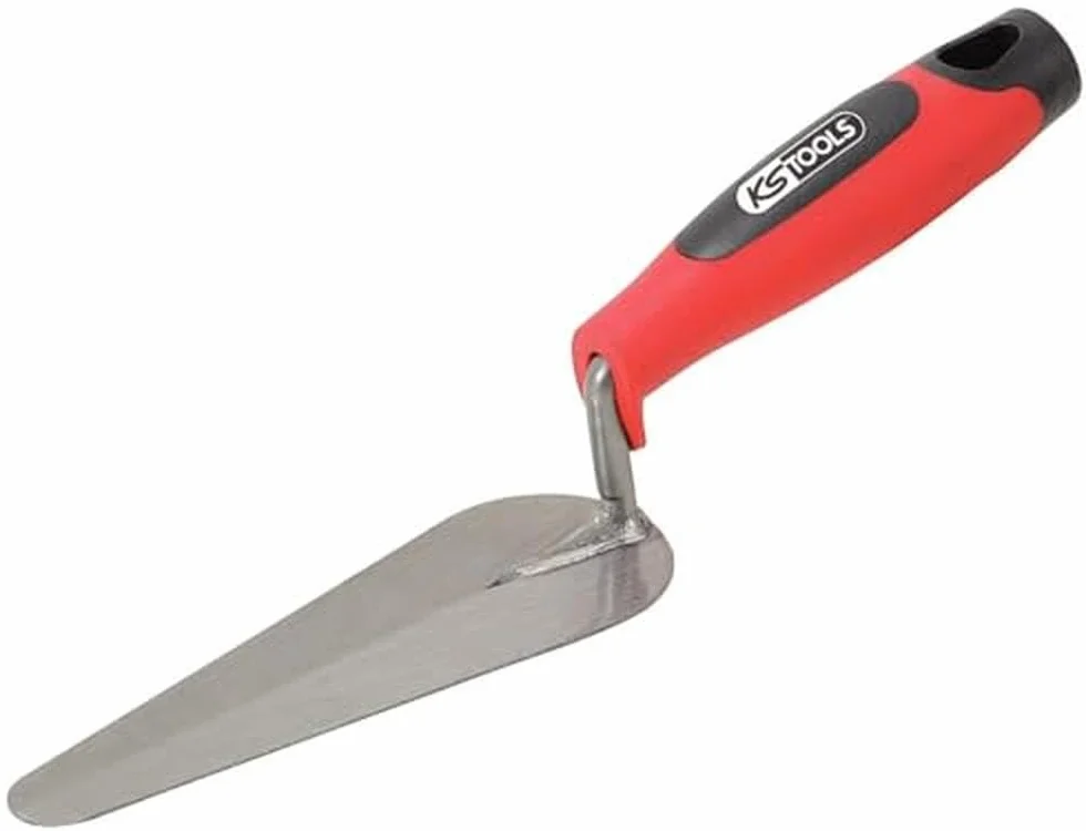 KS Tools 144.0232 Cazzuola a Lingua di Gatto, 140 mm, Impugnatura Bi-Componente