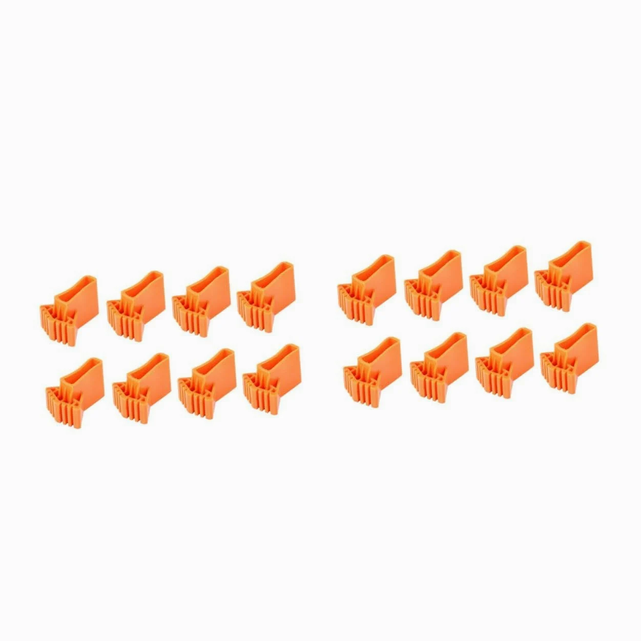 2 Set Tappetino Antiscivolo Pastiglie Scala Ladder Scala Pieghevole Gambe Della Scala Accessorio Per La Casa Piedini in Gomma Tappetino Gomma Da Cancellare Arancia 8 Pezzi * 2