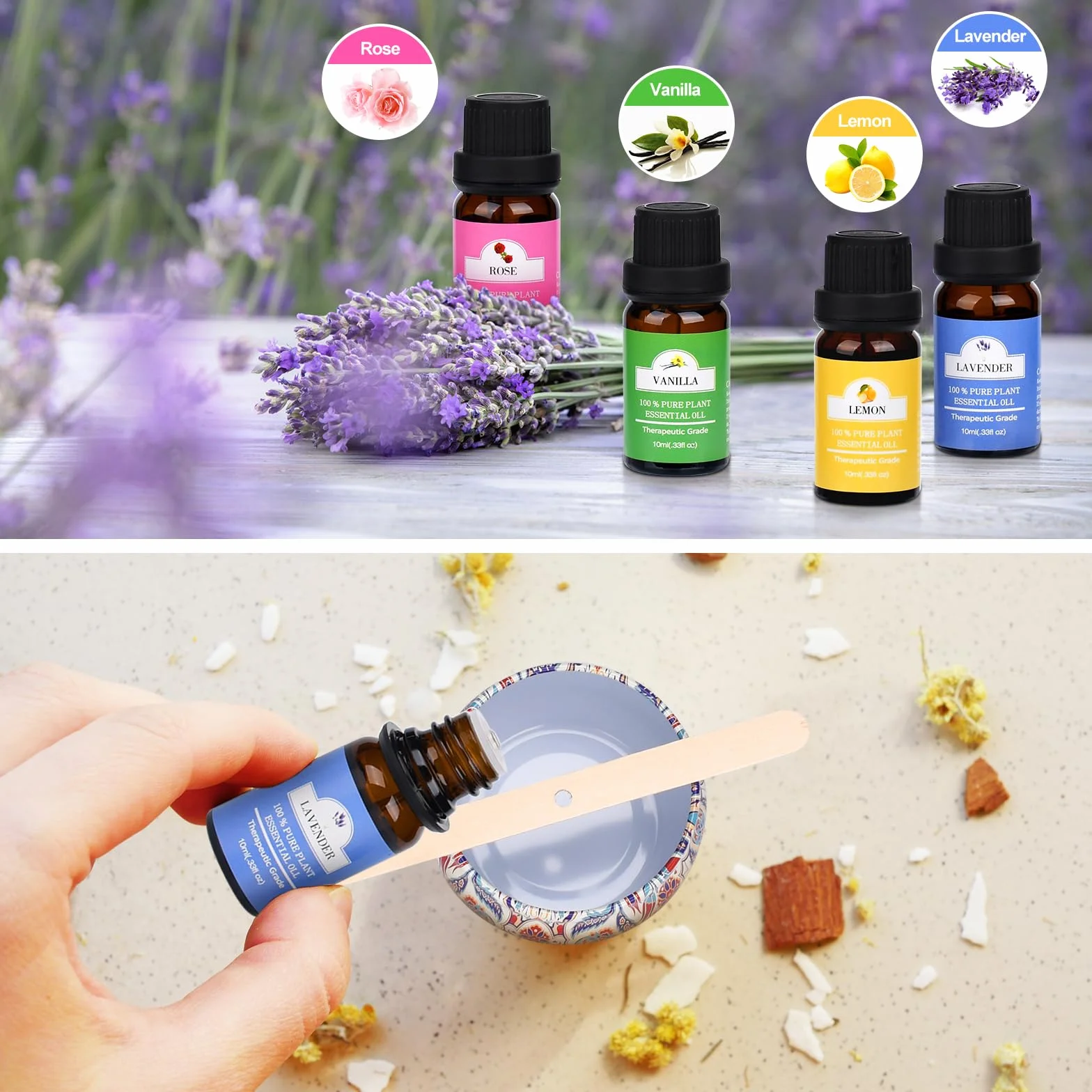 IGUGI Set di candele fai da te, set di candele profumate fai da te, 10 barattoli per candele, set di accessori per la produzione di candele fai da te