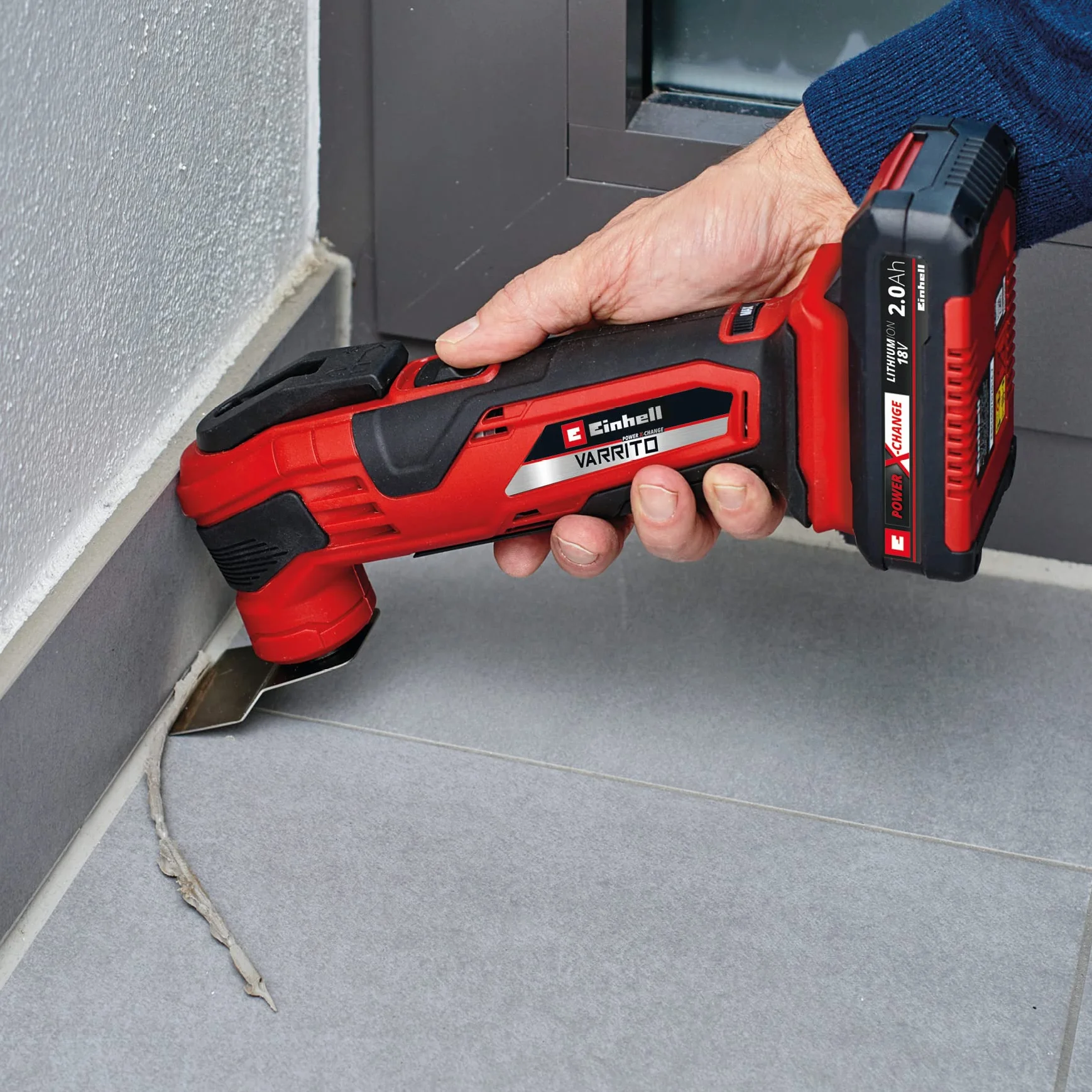 Einhell Utensile Multifunzionale a Batteria Varrito Nero Rosso