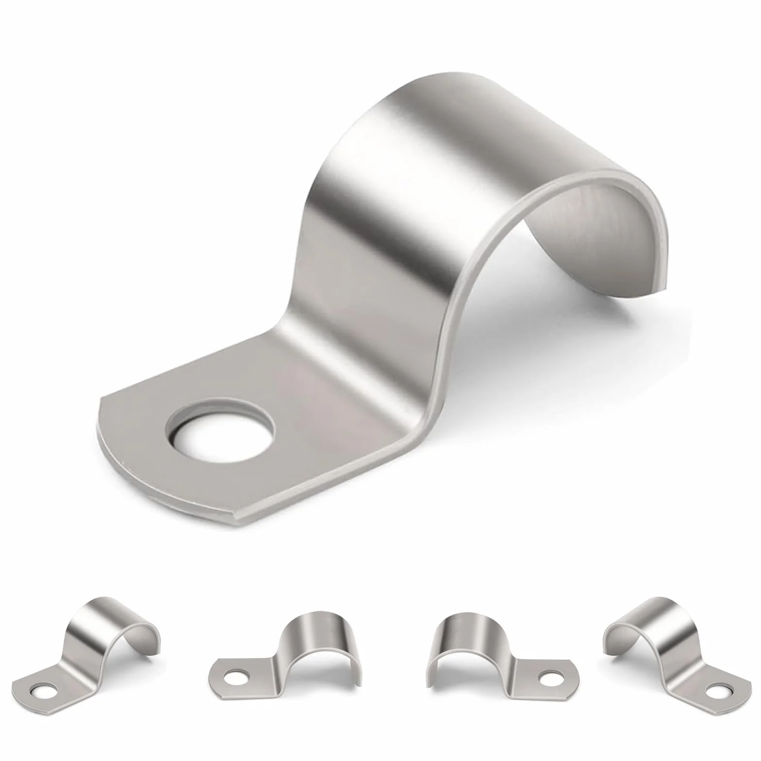 30 Morsetto per Tubi, Morsetti per Tubi a Foro Singolo, M16 Collari per Tubi in Acciaio Inox V2A, Morsetti per Cavi, Supporto Staffe per Tubi Cavi da 15-16 mm, Fascette Stringitubo per Tubo Acqua