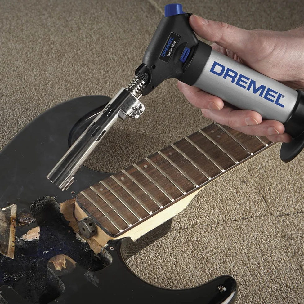 Dremel Versaflame 2200 Mini Saldatore a Butano, Tempo Massimo di Combustione 75 Minuti, 4 Accessori per Saldare, Brasare e Termoretrarre