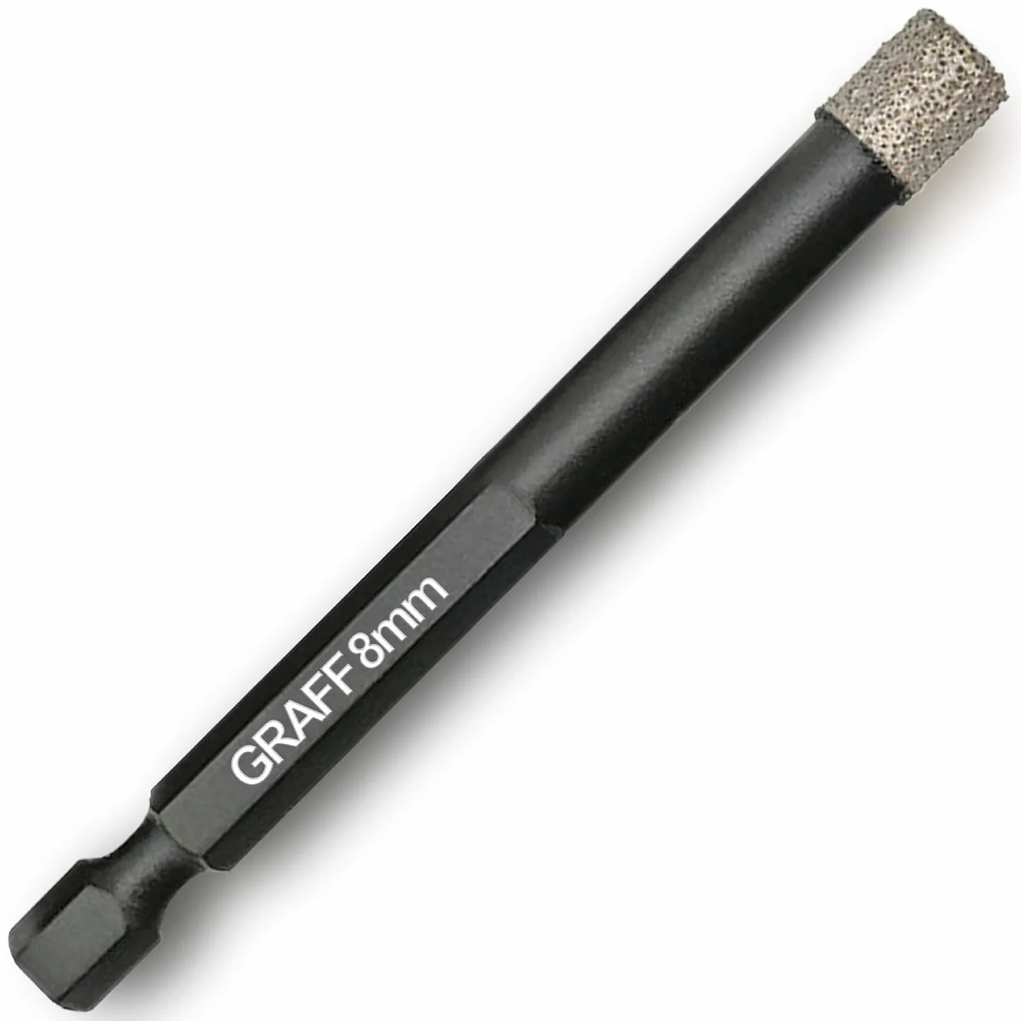 GRAFF 8mm Punte diamantate Gres Porcellanato – Punte Trapano Professionali per Piastrelle, Mattonelle, Granito, Ceramica, Pietra – Trapano con codolo esagonale